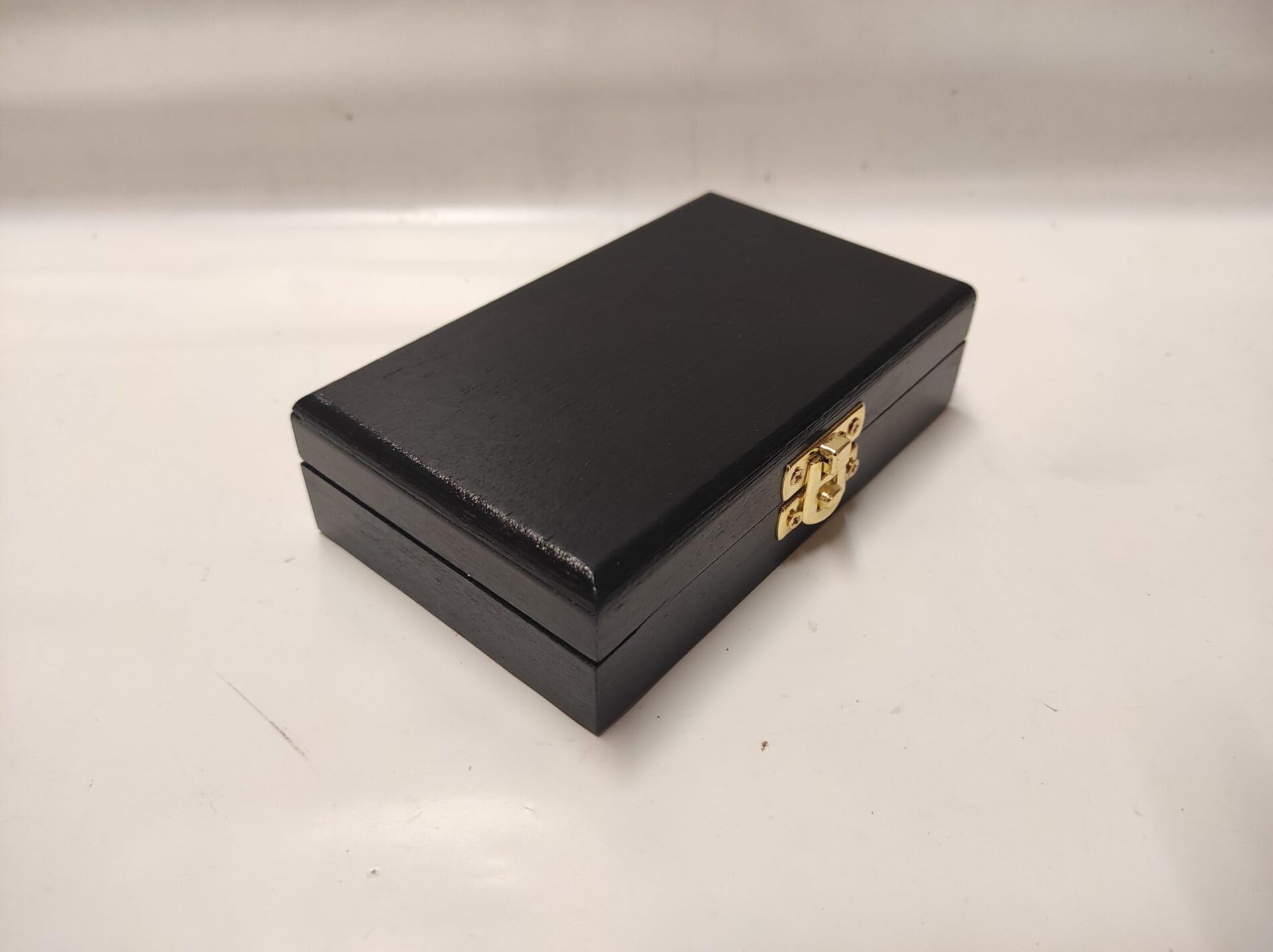 Cofanetto Portamonete in Legno Artigianale con Velluto Personalizzabile, 2 Scomparti 50x50 mm, Espositore per Monete e Medaglie, Made in Italy, Nero