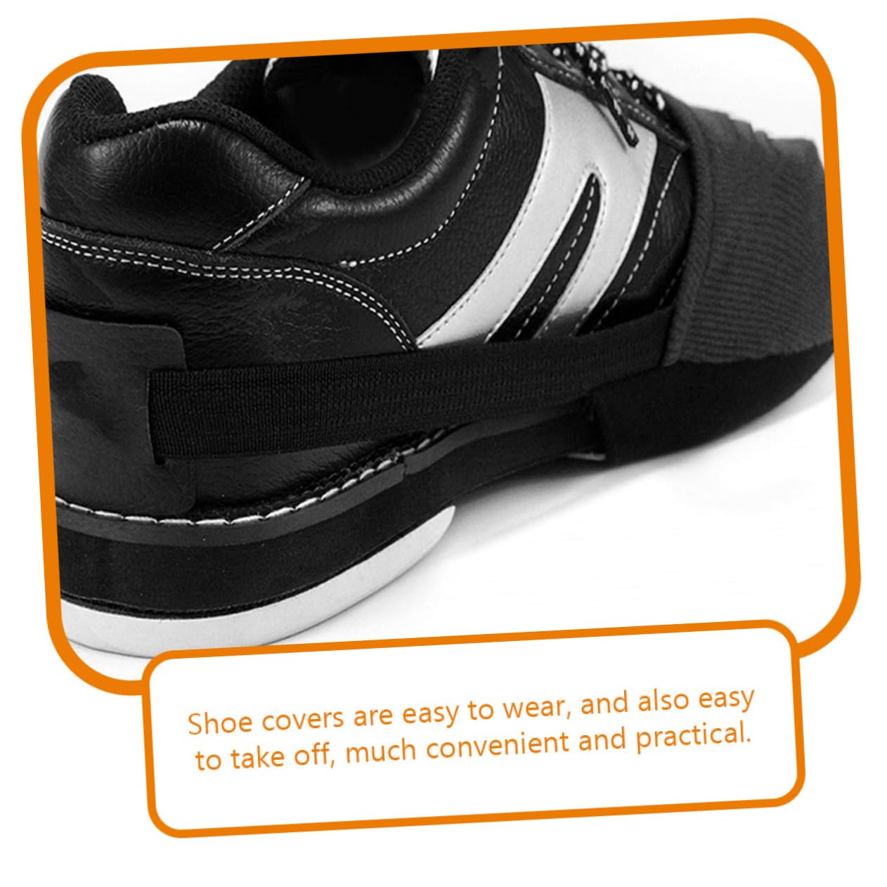 Toddmomy 2 Pairs Bowling Shoe Covers Unisex Slider Covers for Bowling Shoes Elastic Band