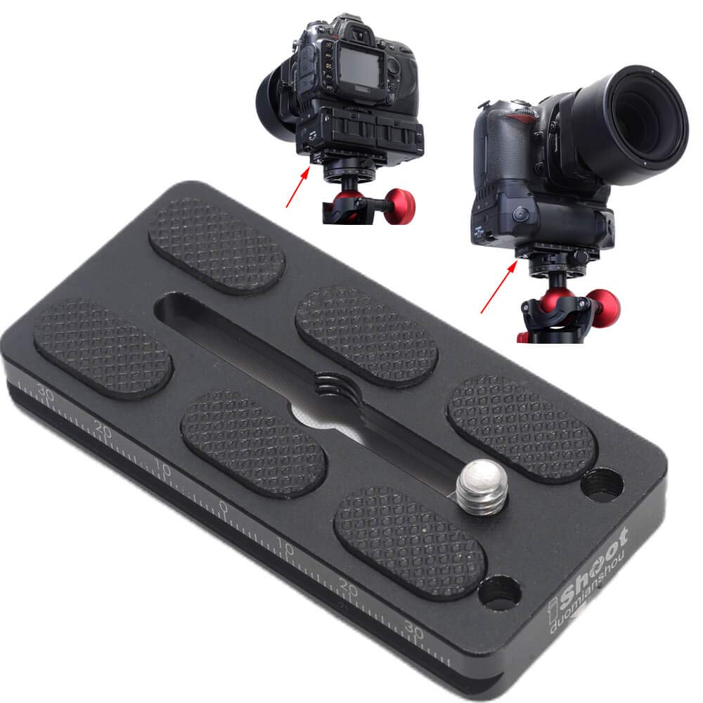 IShoot Quick Release Plate For Large Cameras - Arca-Swiss Compatible L-Bracket Plate
