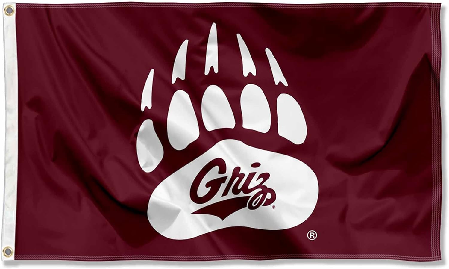 College Flags & Banners Co. Montana Grizzlies Griz Paw Flag