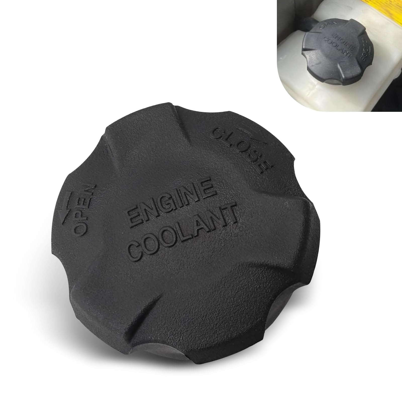 Car Radiator Water Tank Cap Sealed Anti-aging Engine Coolant Reservoir Cap Car Coolant Tank Seal Replacement Part Compatible