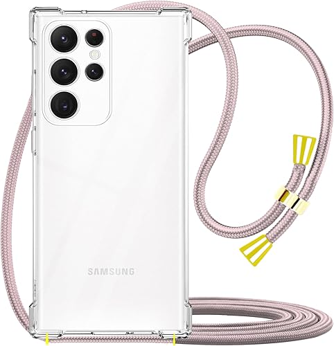 YESPURE Funda para Samsung Galaxy S22 Ultra con correa ajustable para el cuello cruzada, funda de teléfono con cordón para Galaxy S22 Ultra, funda disponible en Yaxa Mexico