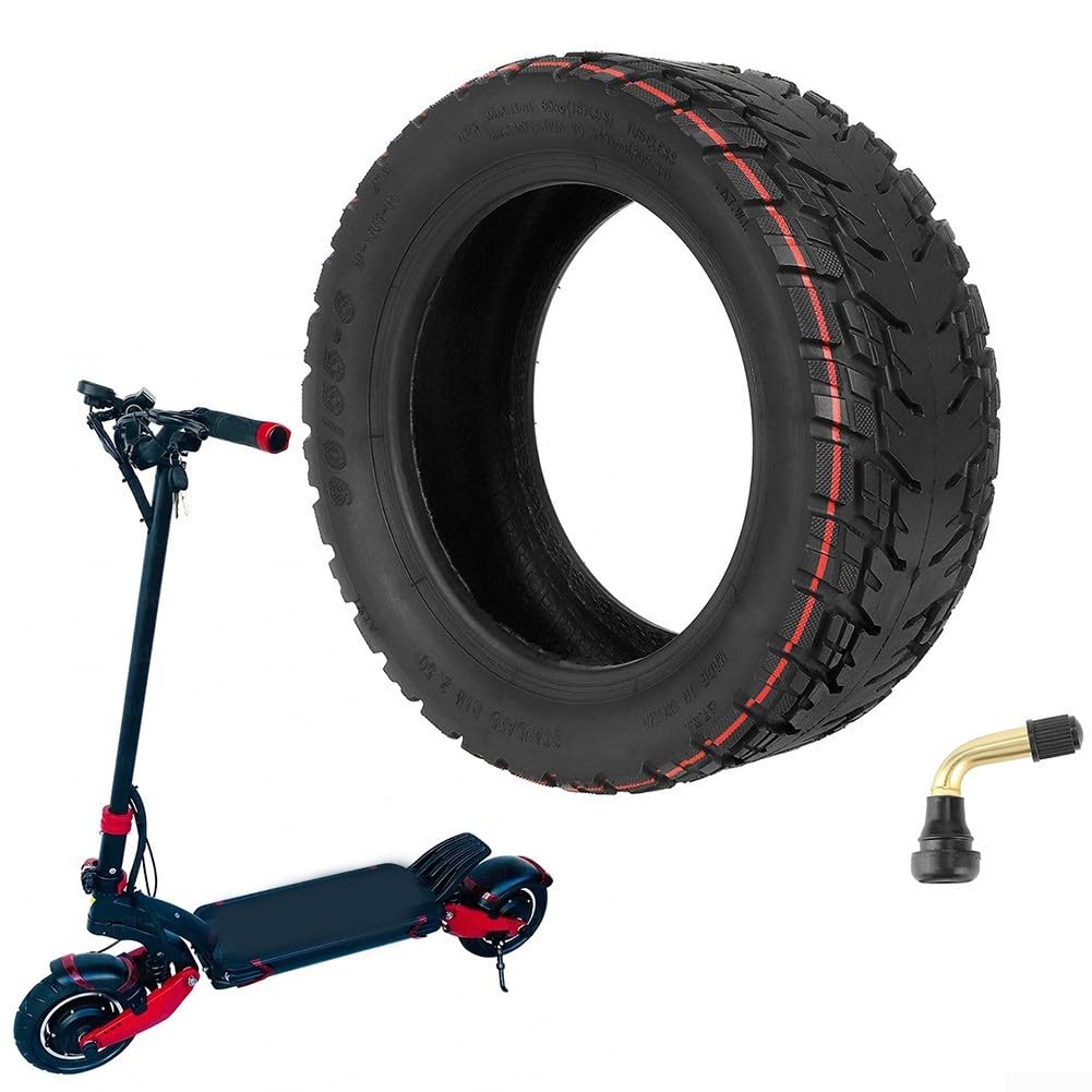 TUOVT-Pneu sans chambre à air pour scooter électrique tout-terrain, accessoires de pneu à vide, couleur 10 pouces, 90/55-6, nouveau 18 TUOVT-Pneu sans chambre à air pour scooter électrique tout-terrain, accessoires de pneu à vide, couleur 10 pouces, 90/55-6, nouveau 18