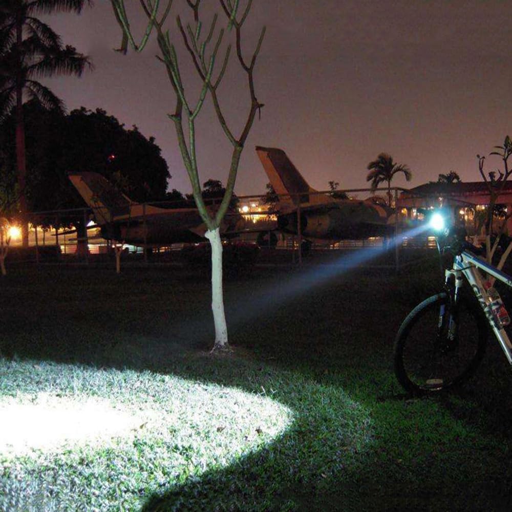 Faro Anteriore a LED da 3W per Bicicletta, Impermeabile, Potente Faro da Ciclismo, Torcia a LED, Batteria AAA, Lampada per MTB.