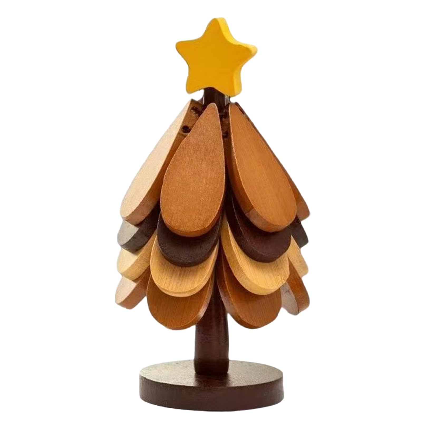 POXZSFX Christmas Tree Insulation Bracket Set Wooden Desktop Mat Made Of Natural Wood Is Heat-resistant And Durable Christmas Wooden Trivets 1 Stand Like, 4pcs 1