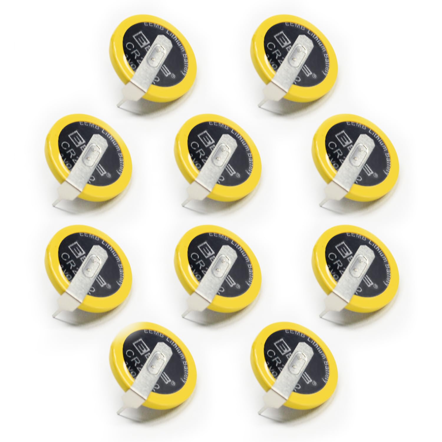 Amazon.com: EEMB 10PACK Tabbed CR2032 Battery with Solder Tabs for ...