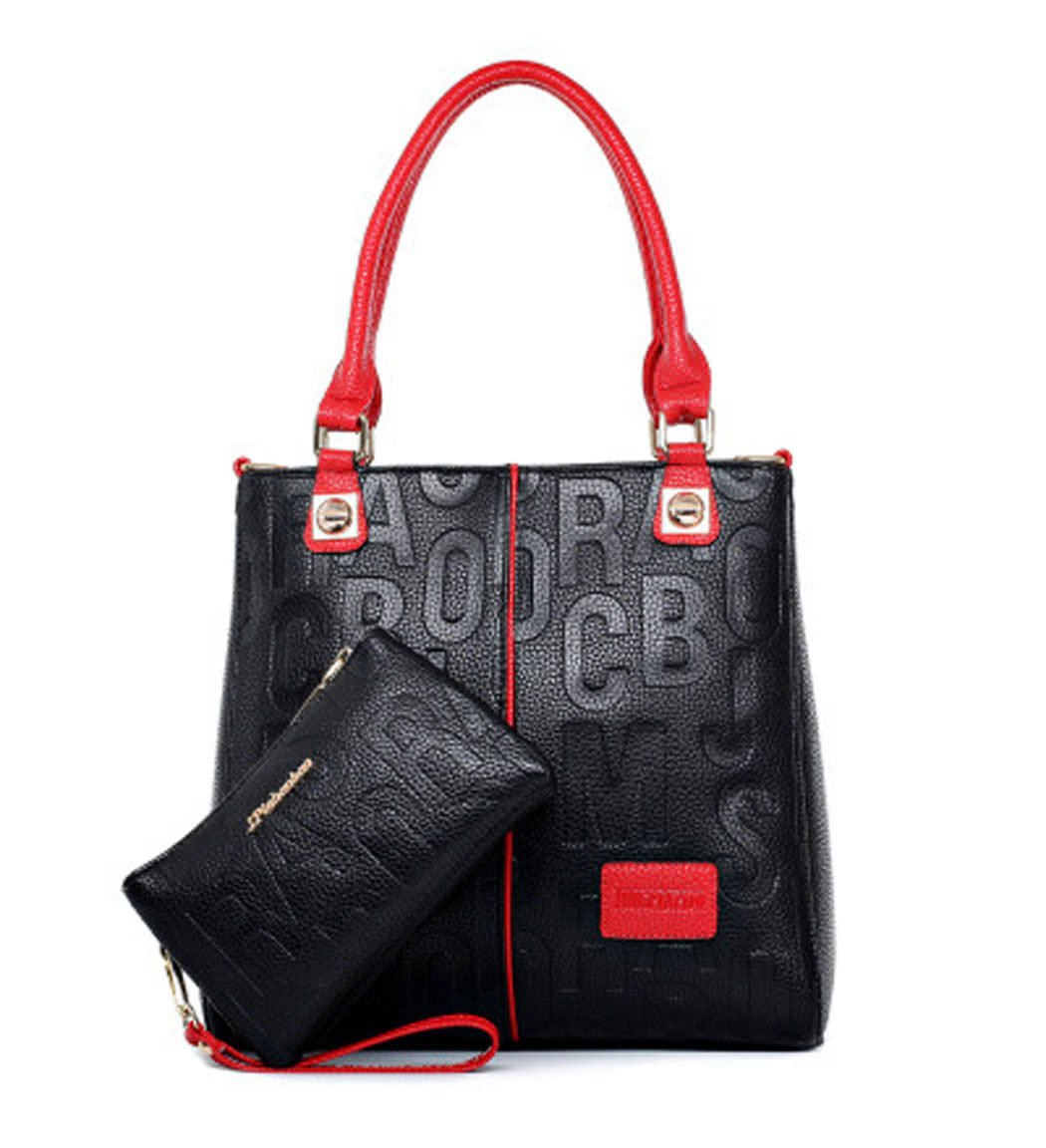 DEERWORD Donna Borse a Spalla Borsa a Tracolla Elegante Grandi Firmate Marca Mano Antifurto PU pelle 5706 2 pz