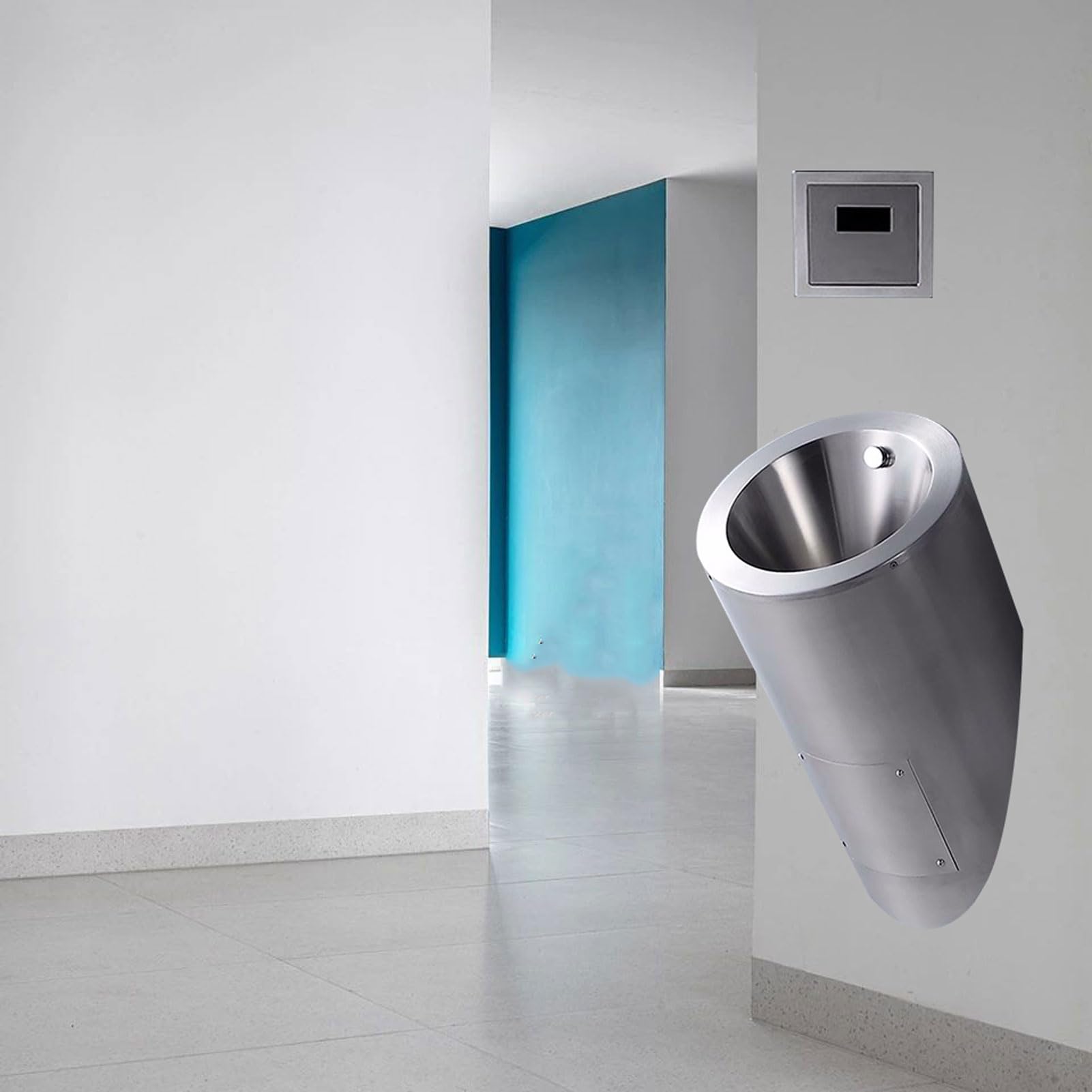 Orinatoi per Bagno Maschile,Orinatoio in Acciaio Inossidabile 304,Orinatoio Smart Men A Parete,Orinatoi per WC Maschili,WC Piccolo per Uomo,Utilizzato in B