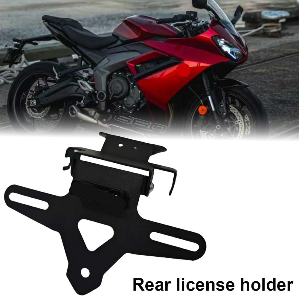 Portatarga Staffa porta targa posteriore per moto, coda ordinata Accessori per 660 2024 2025