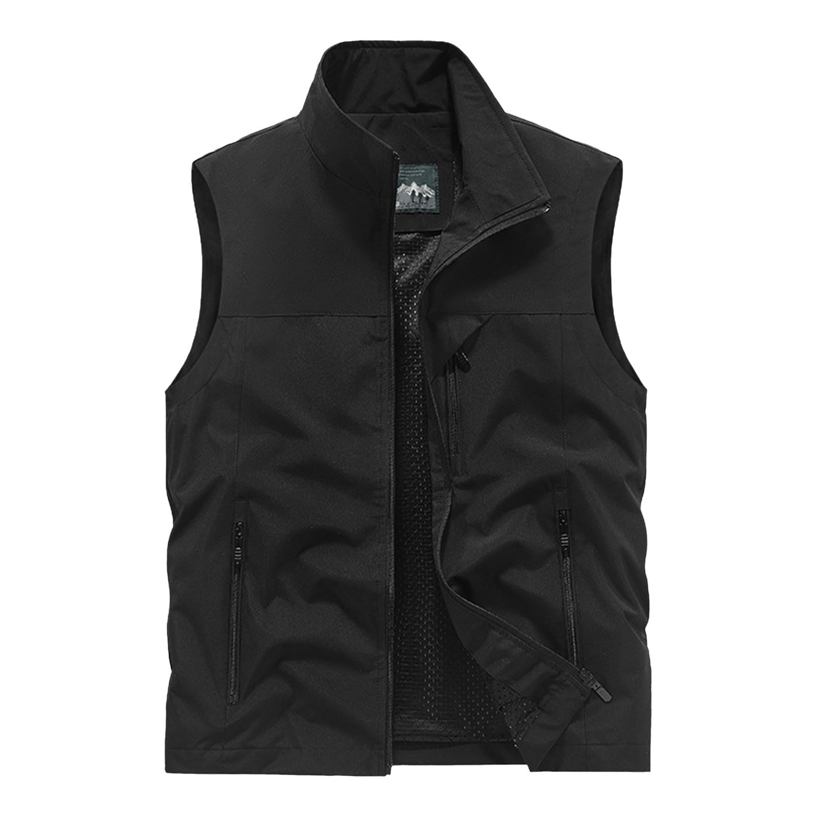 Herren Casual Angeln Safari Weste – Leicht, Schnell Trocknend, Atmungsaktiv, Mit 4 Taschen, ärmellos, Für Outdoor & Reisen (Polyester)