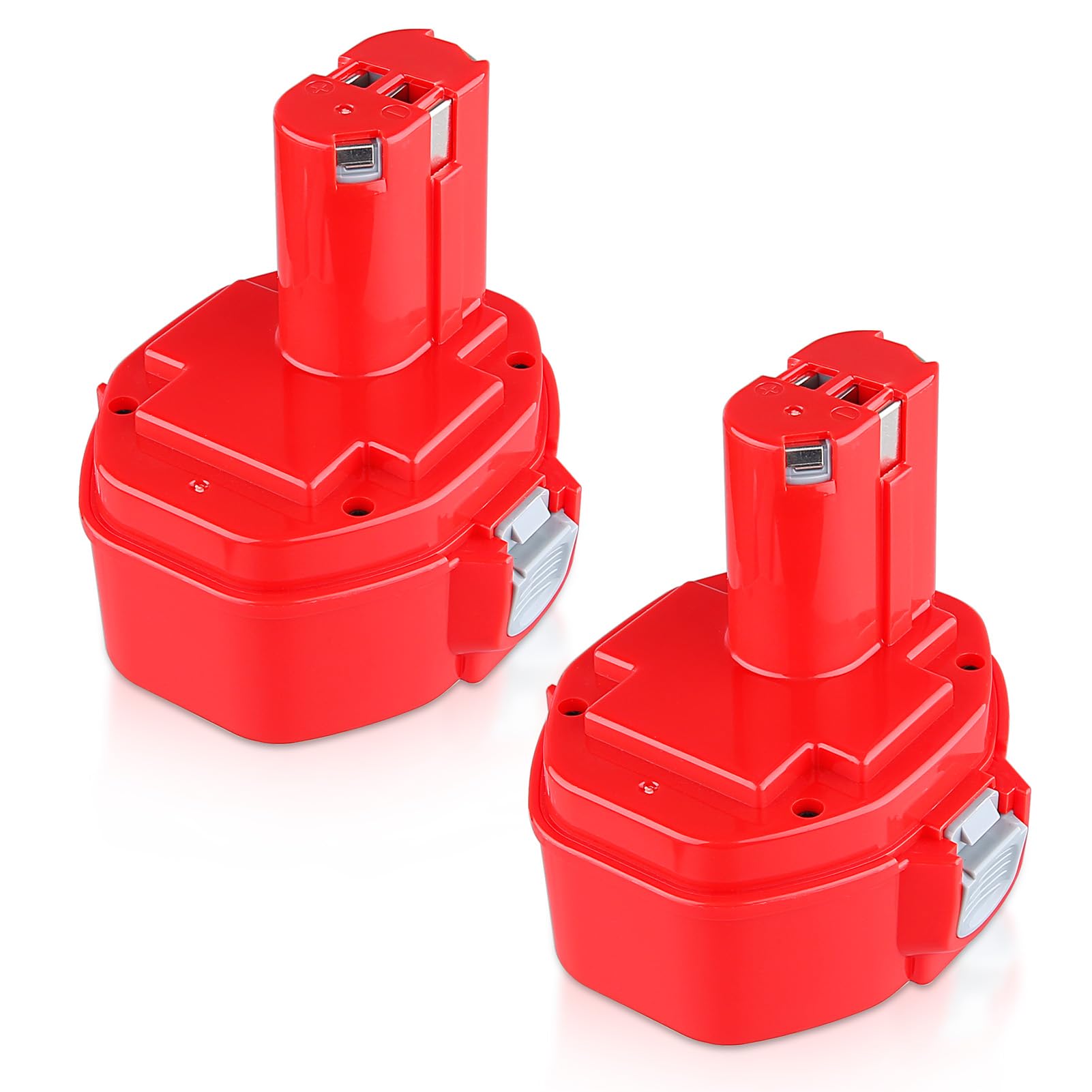 2 stück 14,4V 4800mAh NI-MH Ersatzakku für Makita 14.4V Akku Kompatibel mit PA14 1420 1422 1433 1434 1435 193062-6 193157-5 193158-3 193985-8 1051D 4033D 5094D 6280D 8280D JR140D