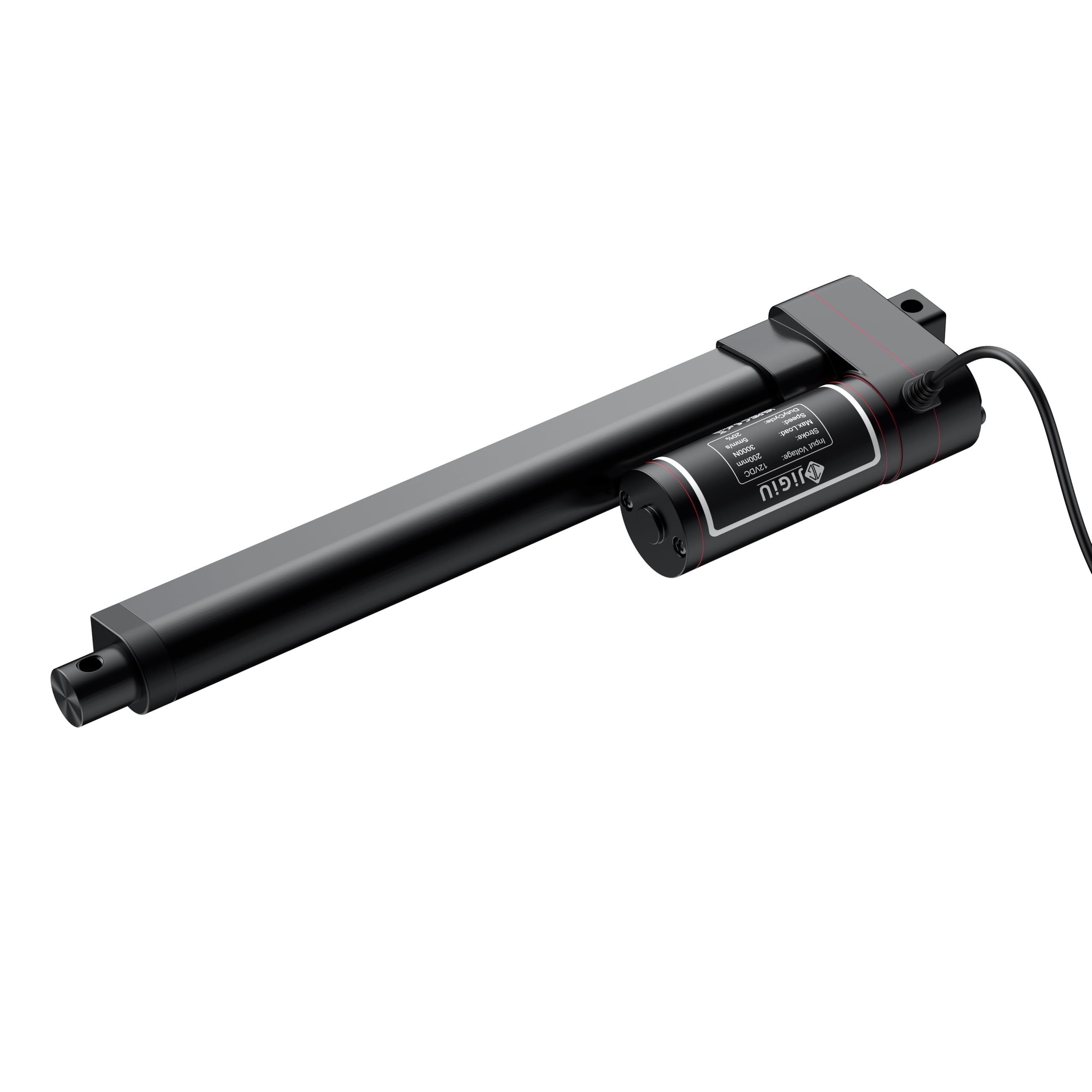 JiGiU 200mm 12V Actuador Lineal 660lbs 3000N 5mm/s IP65