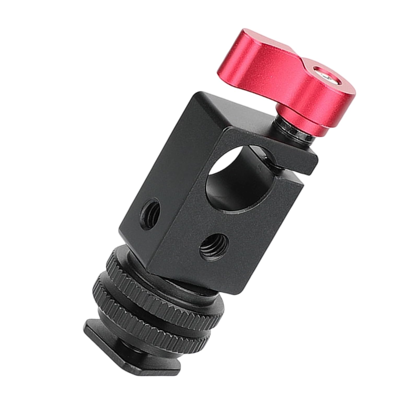 Single Hole Pipe Clamp for 15mm Pipe Aluminum Home Improvement Rod Mount with 1 / 4inch-20 Thread Screw Accessories