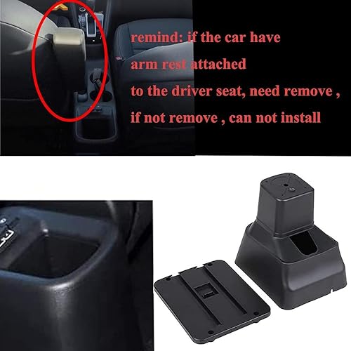 Miniatura 5 de Reposabrazos de consola para Nissan Versa Almera 2020-2022, caja de almacenamiento central con soporte para tazas base