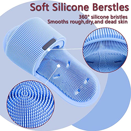 Exfoliador de pies de silicona suave con ventosas antideslizantes miniatura 2