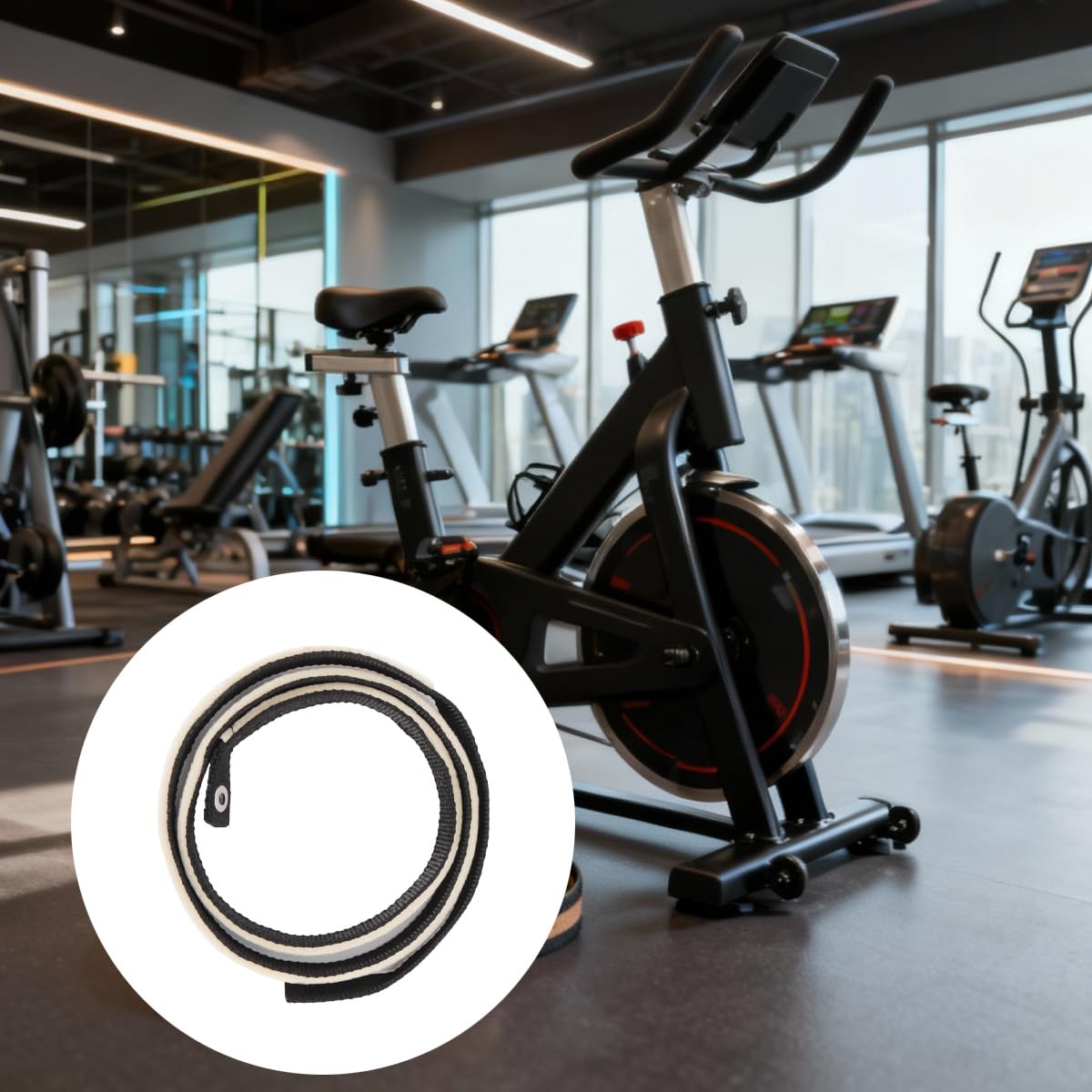 Alide Cinghia di alimentazione per cyclette, ellittica, fascia di frizione per macchine ellittiche, cyclette, accessori per cyclette