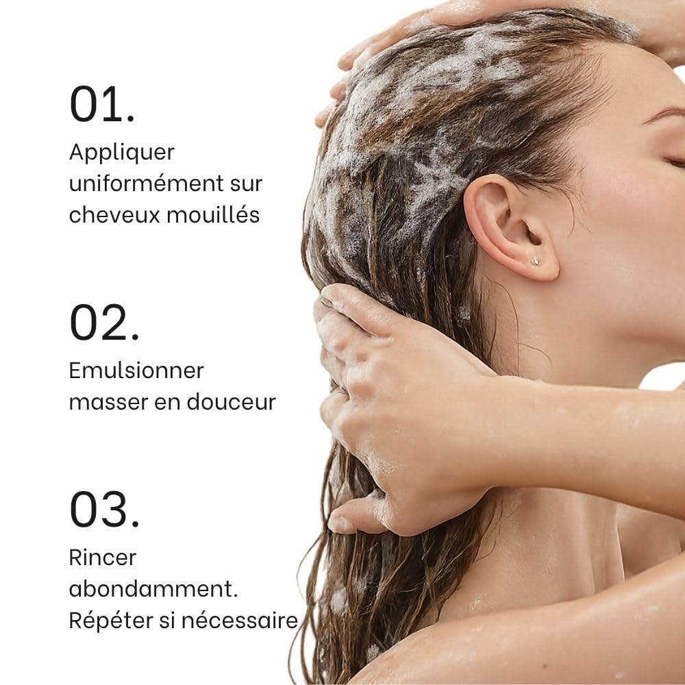 Premium Keratin Caviar Shampoing Hydratant à la kératine - Sans Sulfate Sans Sodium – Cheveux Secs, Sensibilisés, Colorés ou Après Lissage brésilien