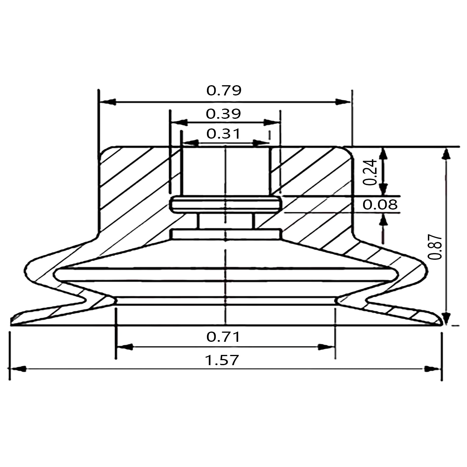 (10PCS)1.57 inch Vacuum Suction Cup 40mm DP40,Sucker pad,Nozzle,Pneumatic,for Manipulator Gripper,Industrial,Nipple,Small,Double and Single sp dp mini