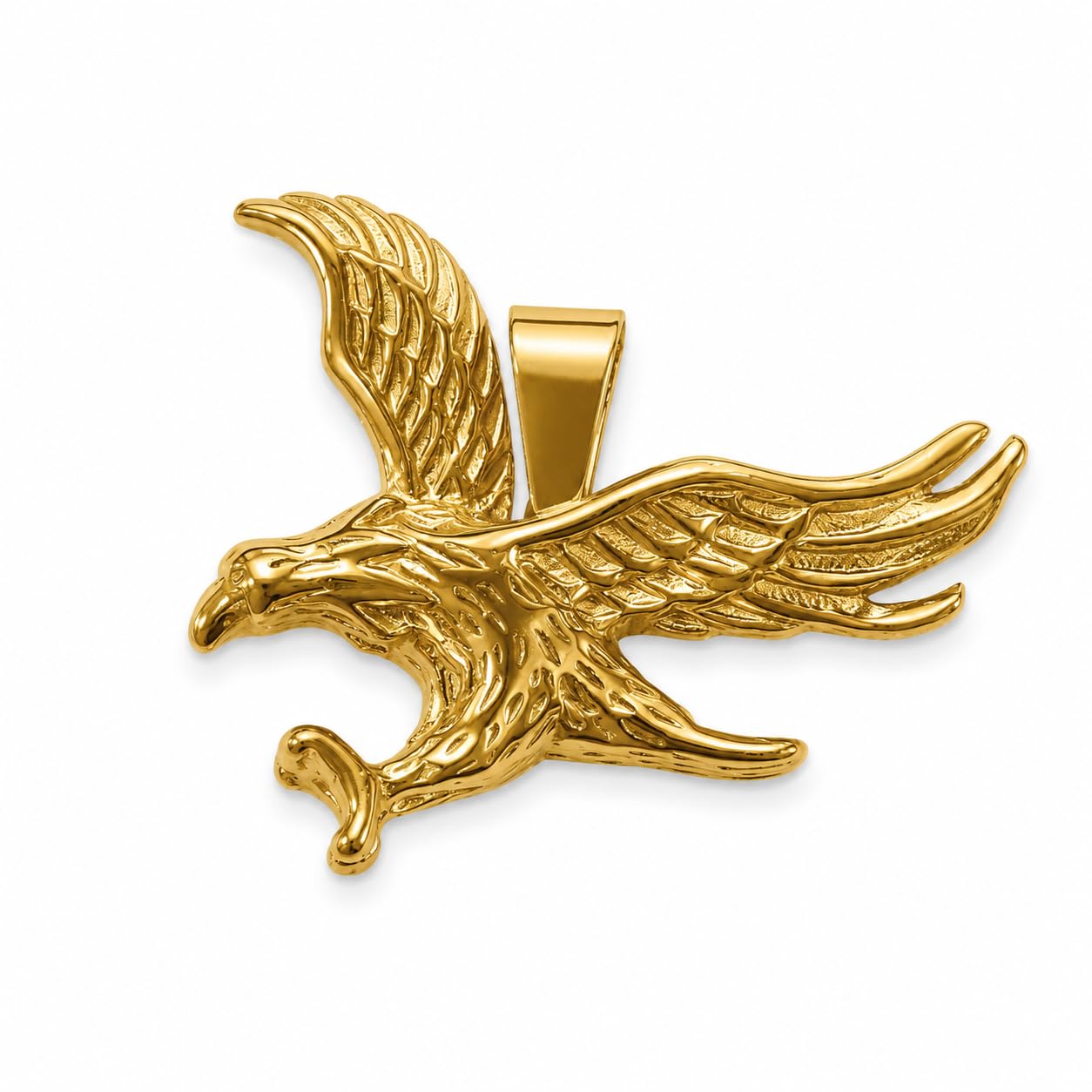 Gold Plated Flying Eagle Pendant for Mens-image-49