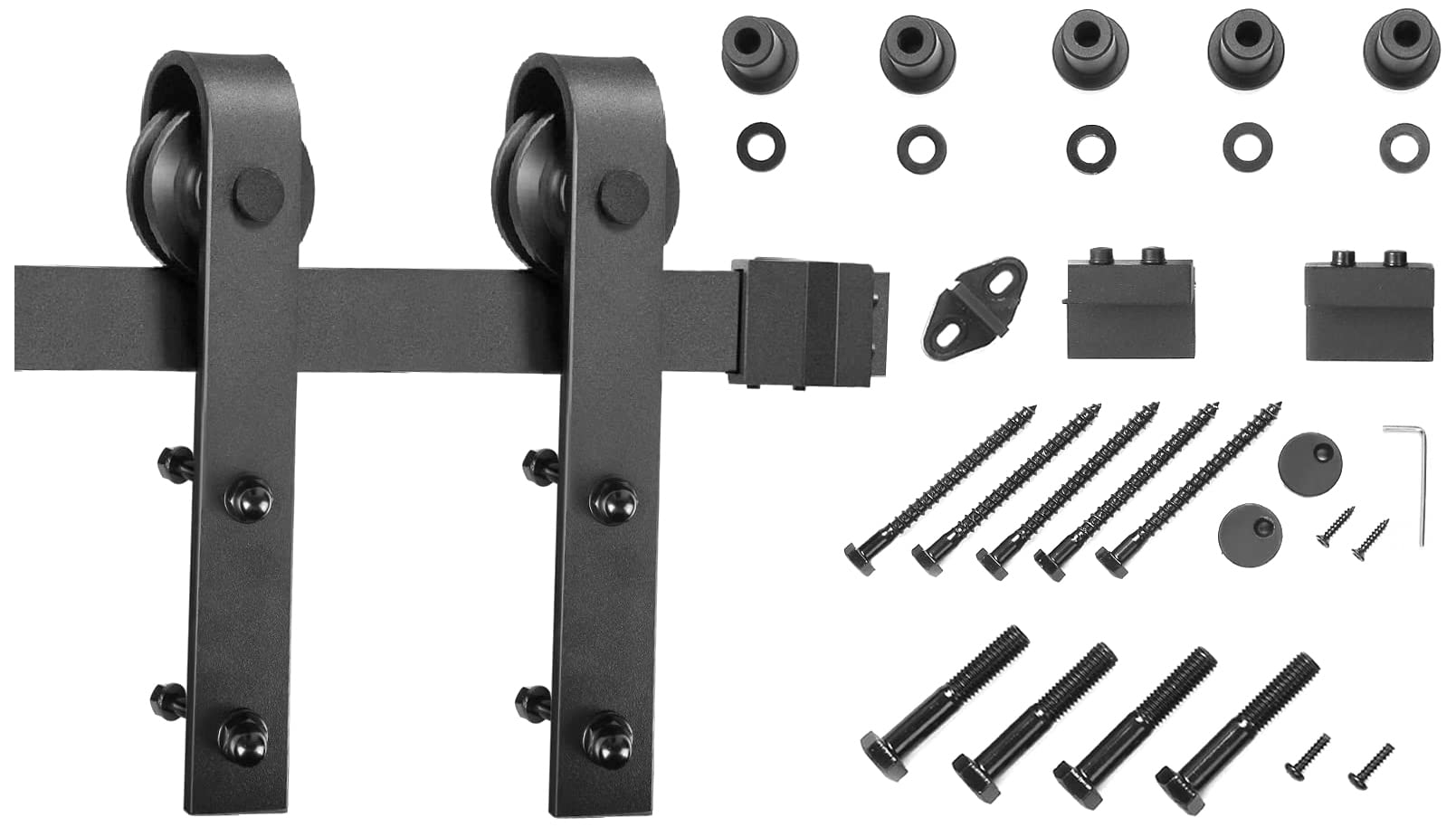 Buy 6FT/183cm Sliding Door Kits, Sliding Barn Door Hardware Kit with J