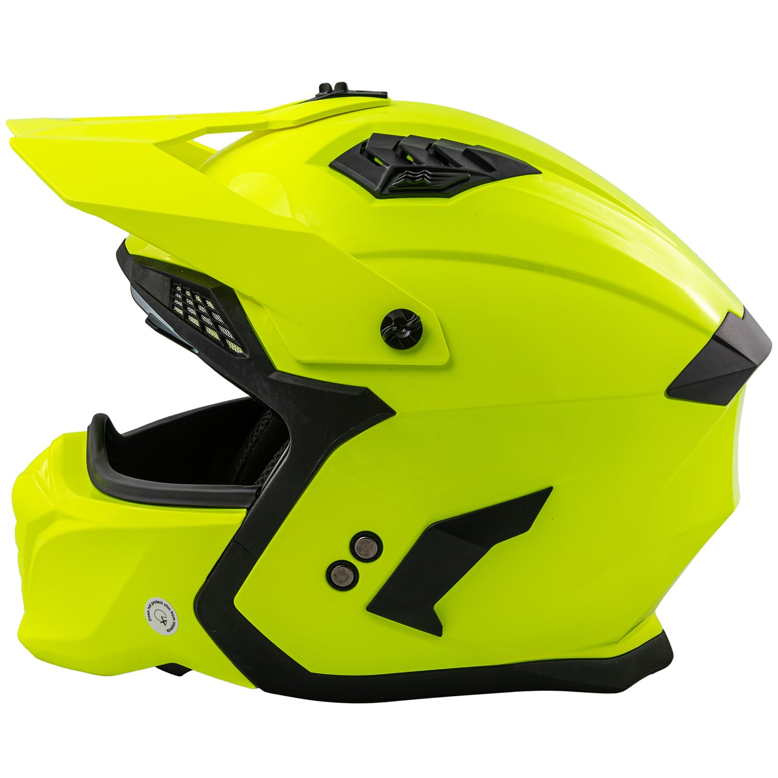 Casco Moto Jet Cafe Racer Omologato ECE 22-06 Parasole scooter Fluo XL