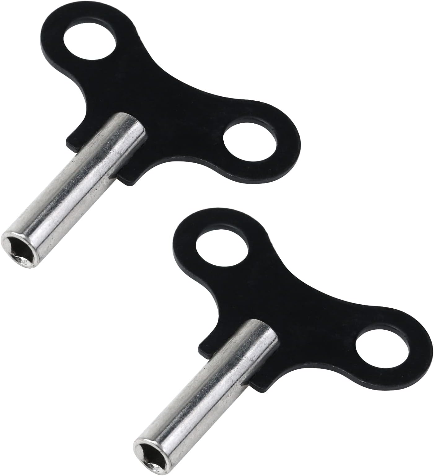 Mewutal 2PCS Clock Key Metal Winder Key Black Wall Clock