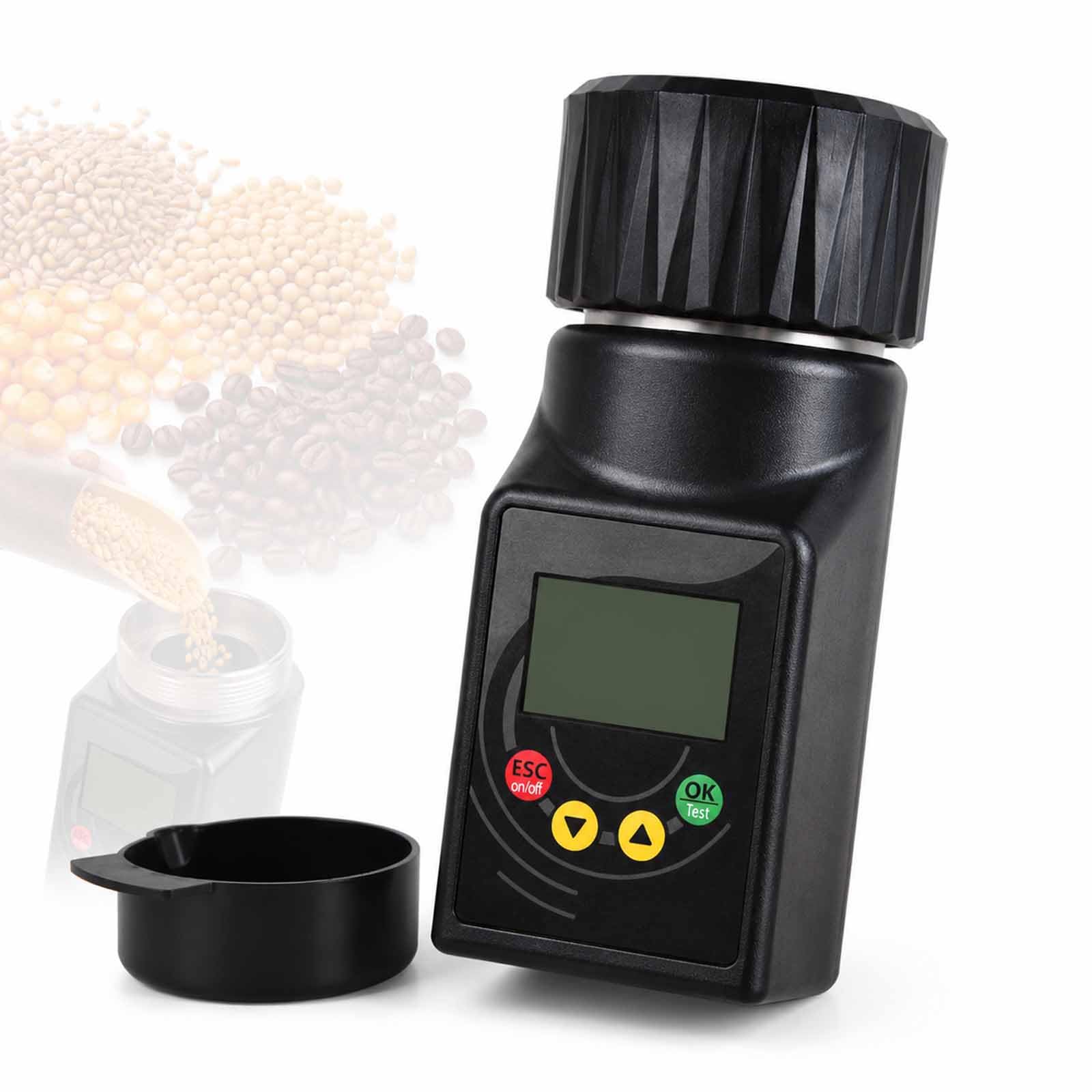 GCYXUC Grain Moisture Analyzer With Led Display, Grain Moisture Tester, Cup-type Tester For 43 Grains, ±0.5% Accuracy, Temperature Compensation For Wheat, Corn, Rice, Coffee Beans, Barley And Oats