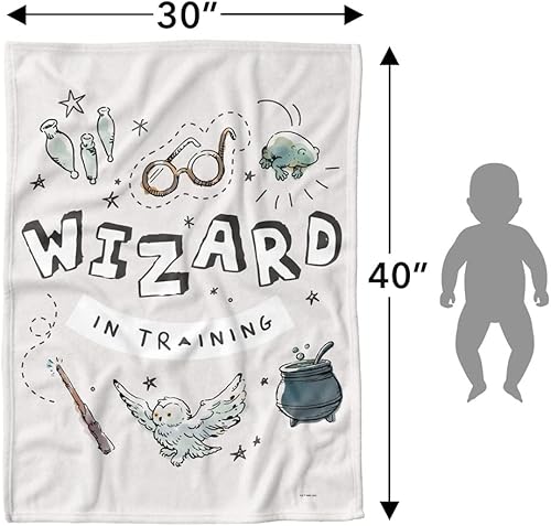 Miniatura 6 de Harry Potter - Manta ligera para bebé, 30 x 40 pulgadas, mago en entrenamiento unisex, para bebés y niños