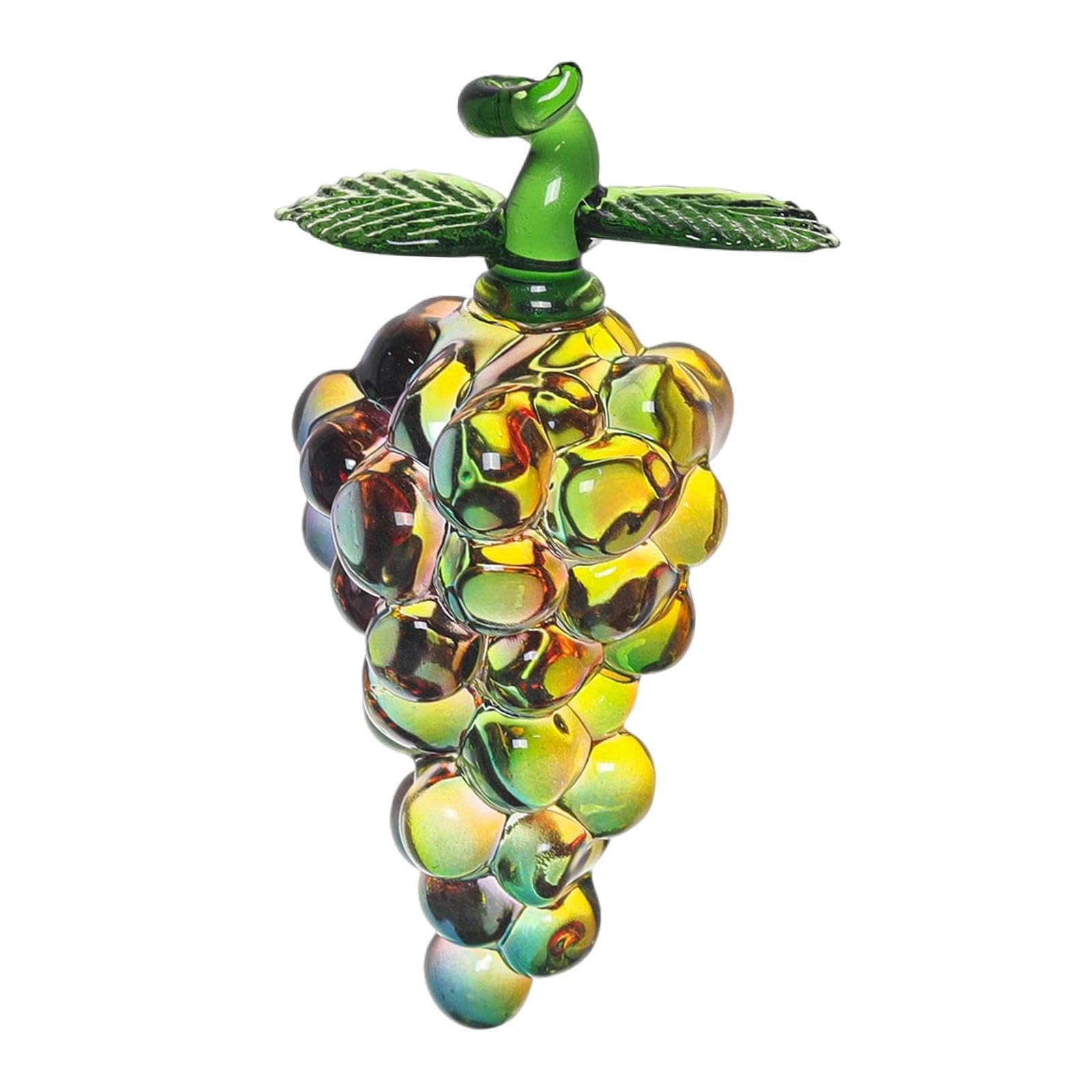 TWISAXC Tabletop Crystal Ornament Vivid Glass Fruit Sculpture For Desk Display These Glass Fruits Serve As Delightful Addition To Decor. Oscillatory Color And, Type D