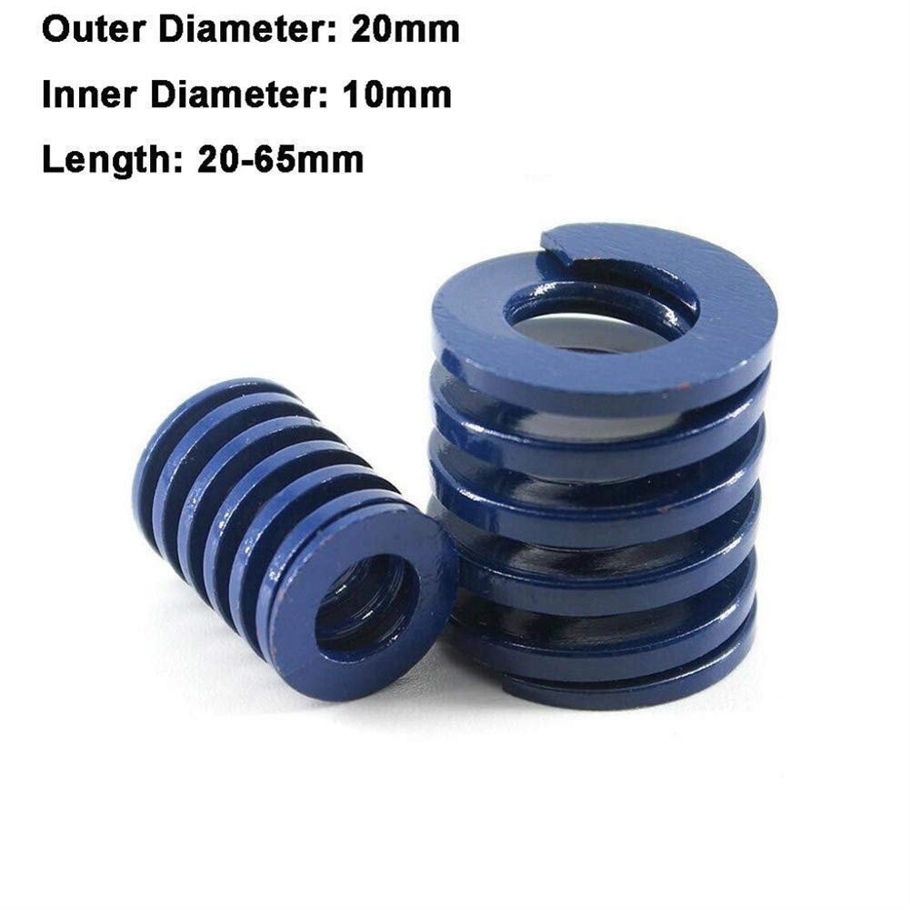 Muelle De Compresión Azul Claro 20x10x20 Mm - 1 Pieza, Acero, Para Uso Industrial O Bricolaje
