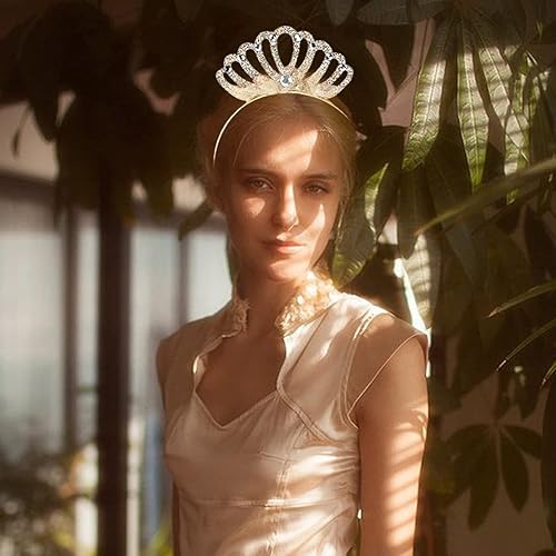 Miniatura 6 de Diadema dorada con corona de encaje, accesorios para el cabello, accesorios para el cabello para niñas y mujeres, fiesta de cumpleaños
