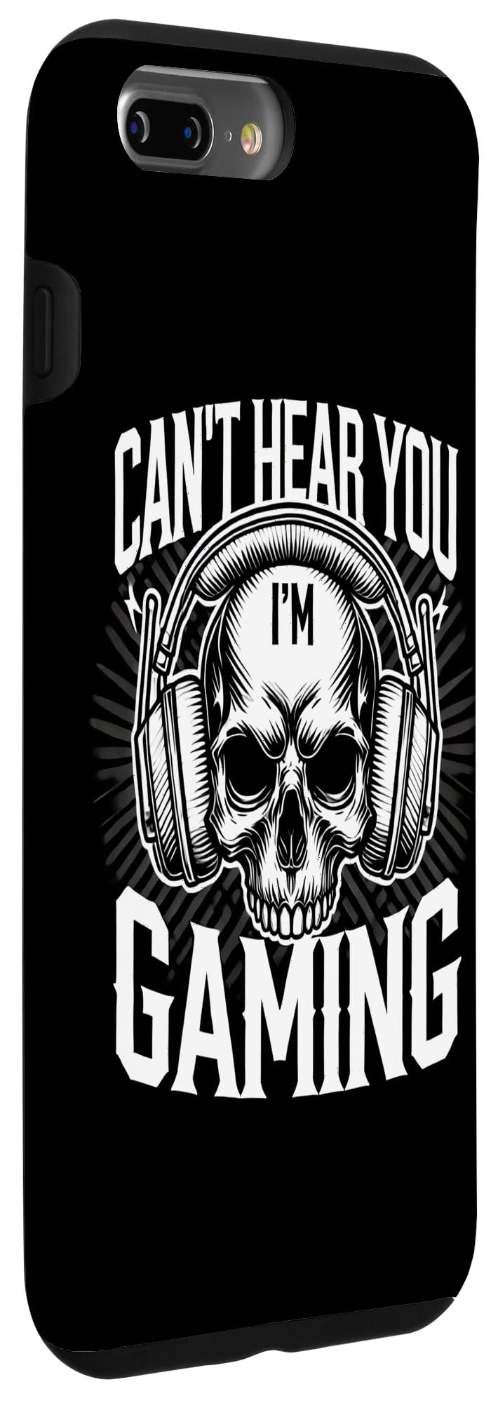 Cant Hear You Im Funny Gaming Video Games Lover Skull Gamer Case for iPhone 7 Plus/8 Plus - Image 3
