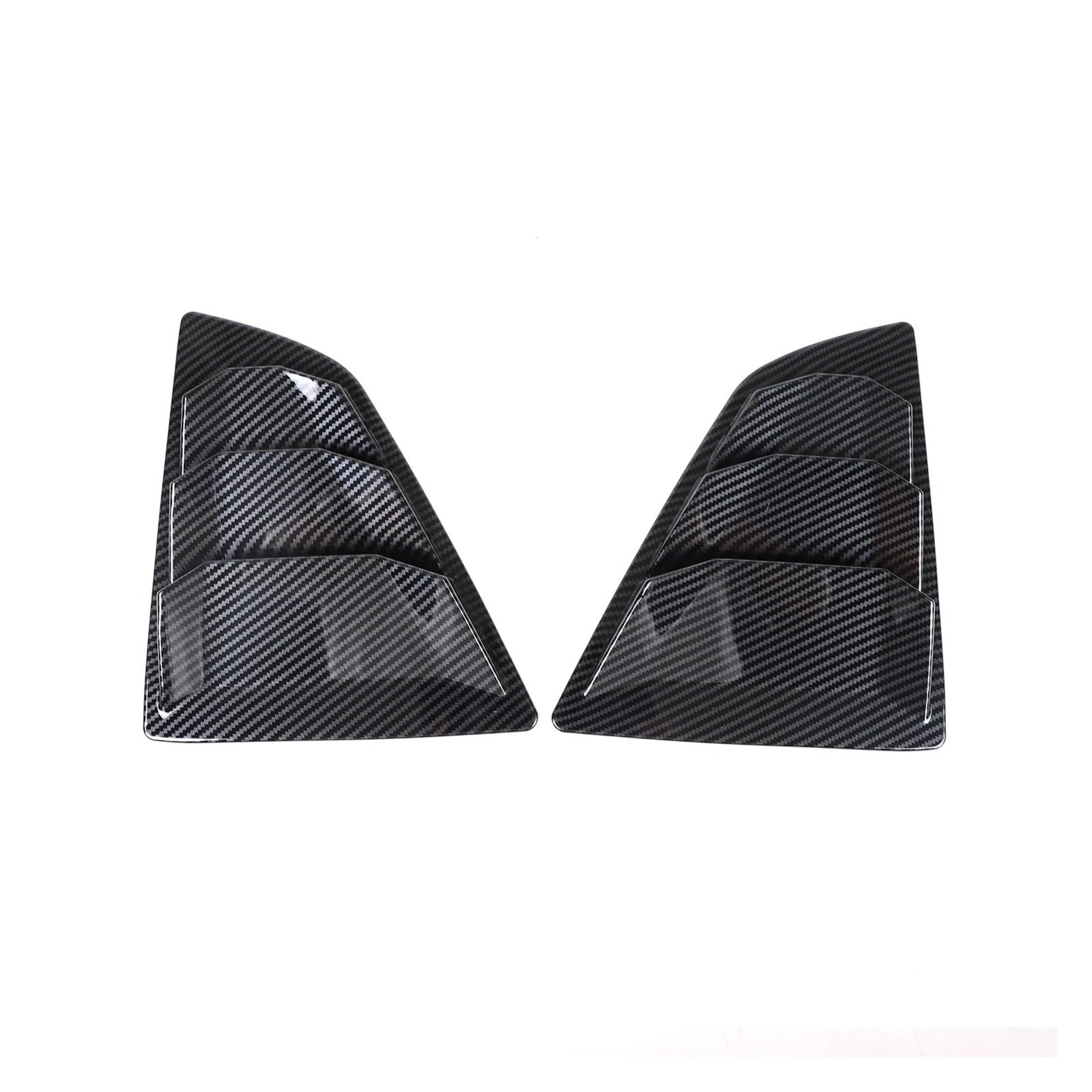 Compatible For NISSAN 370Z Z34 2009-2020 ABS Carbon Fiber Car Rear Side Window Blind Shutter Louver Cover Trim Exterior Accessories