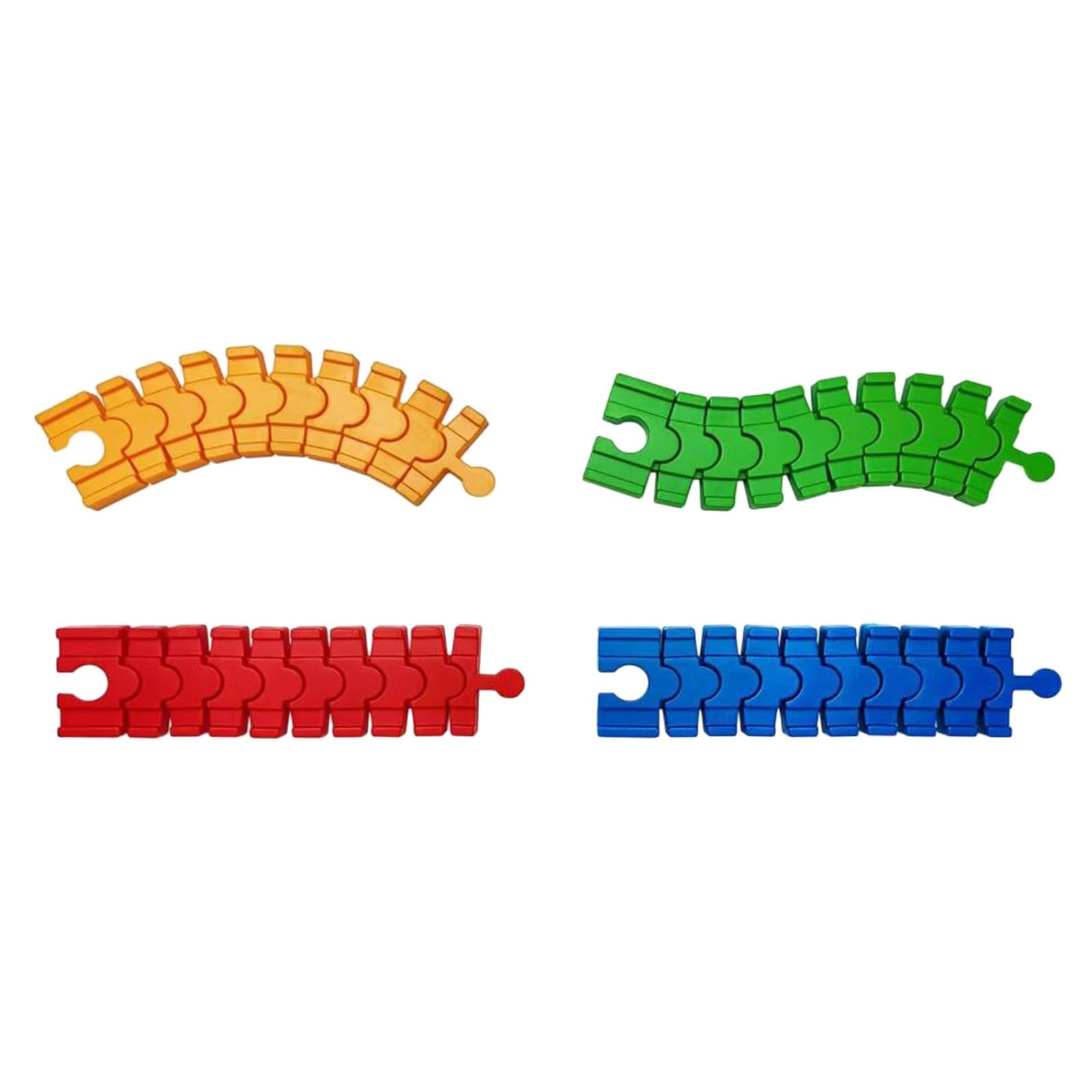 Train Track Accessory Coordination Curved and Straight for Children Toddlers 4Pcs Train Track-image-29