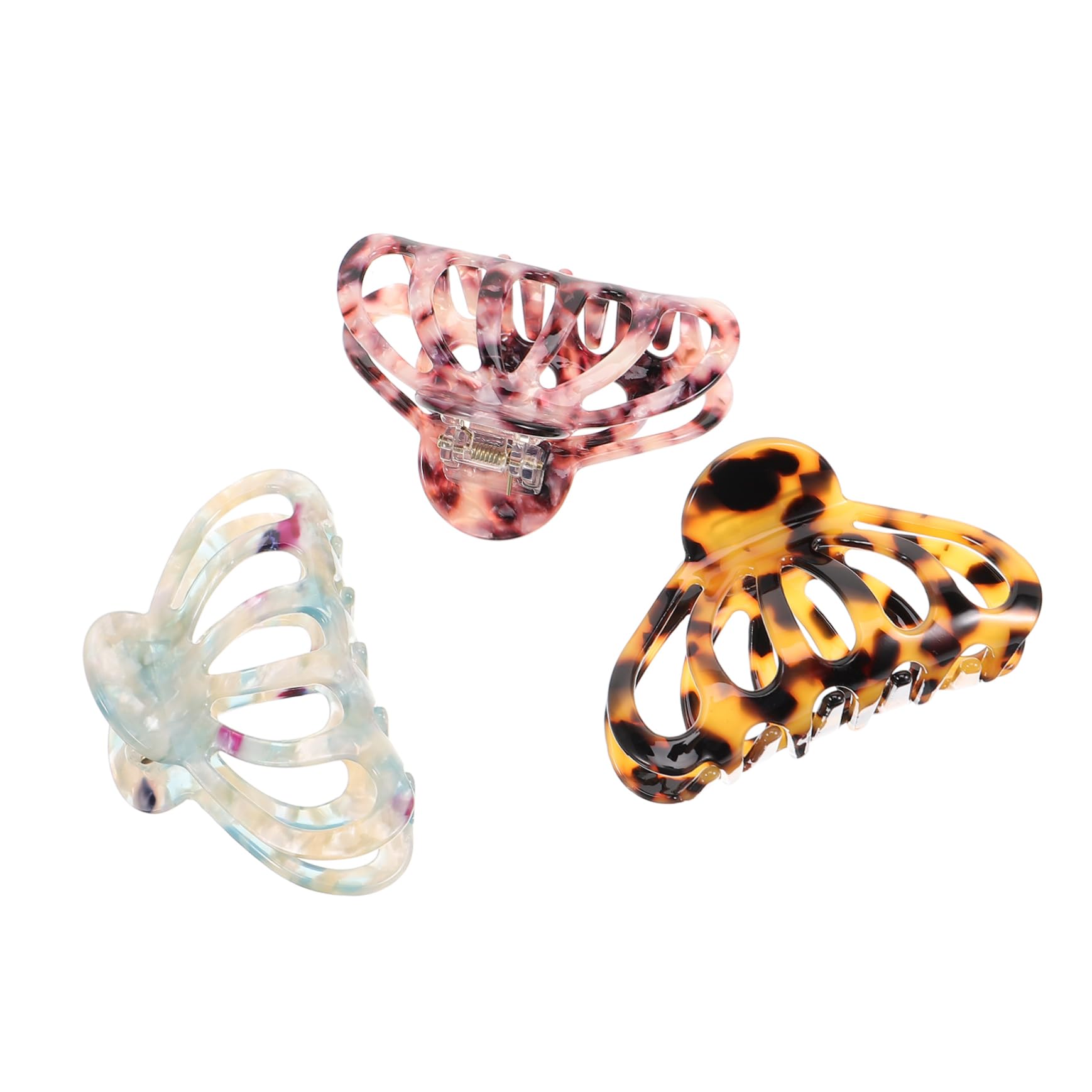 MAGICLULU 4 Set Di Fermagli Per Spessi Da Donna Grandi Fermagli Anti-scivolo Per Feste Uso Quotidiano 3 Pezzi * 4
