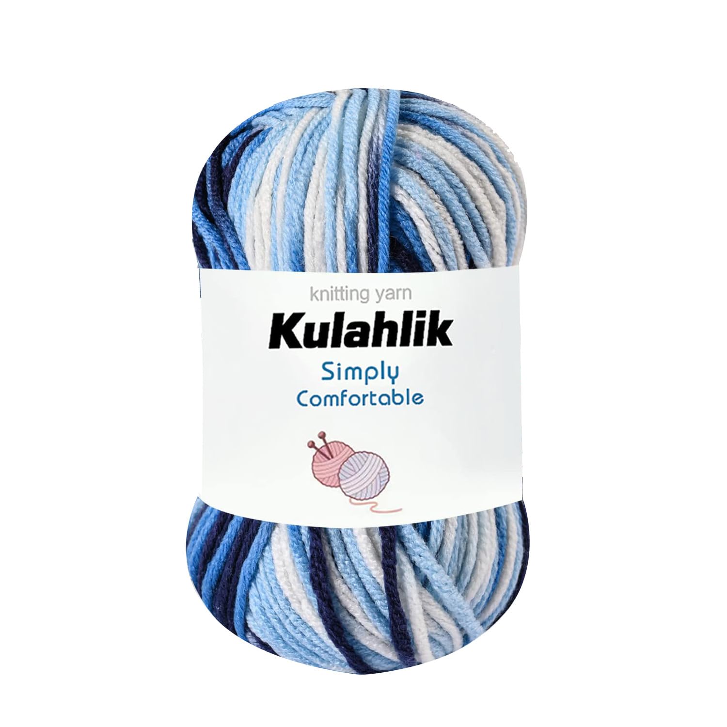 250g(5x50g) Acrylic Yarn for Crochet/Knitting, Colorful Gradient Yarn Thread, 5 Rolls Skeins, Perfect for Any Knitting Crochet and Crafts Mini Project — view 47