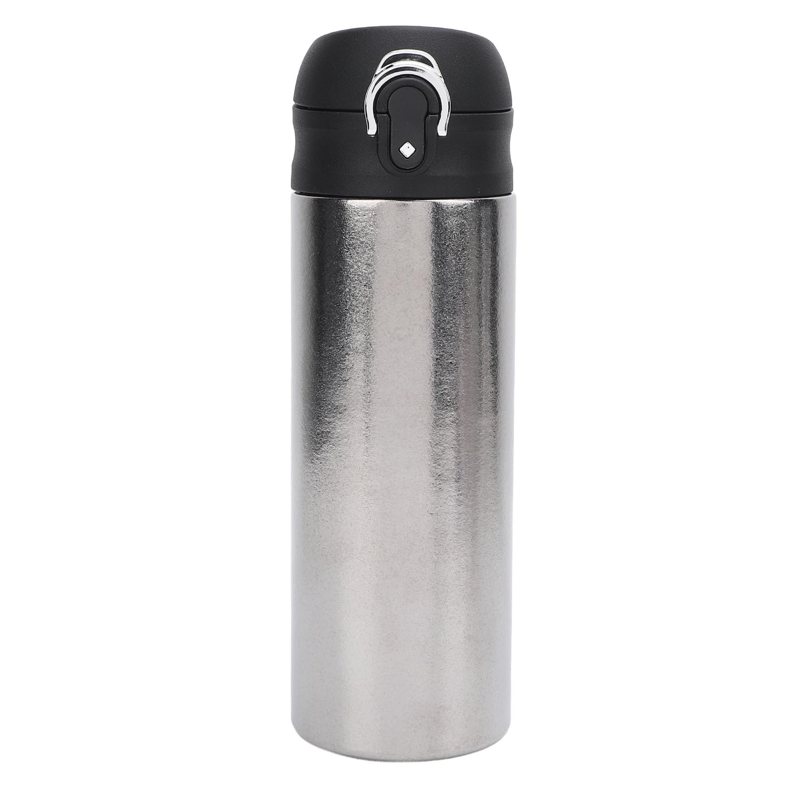 Naroote Pure Ti Thermobecher mit Springendem Deckel, 450 Ml Fassungsvermögen, Isolierte, Stilvolle Wasserflasche, Rostfrei, Erosionsbeständig, für das Heimbüro