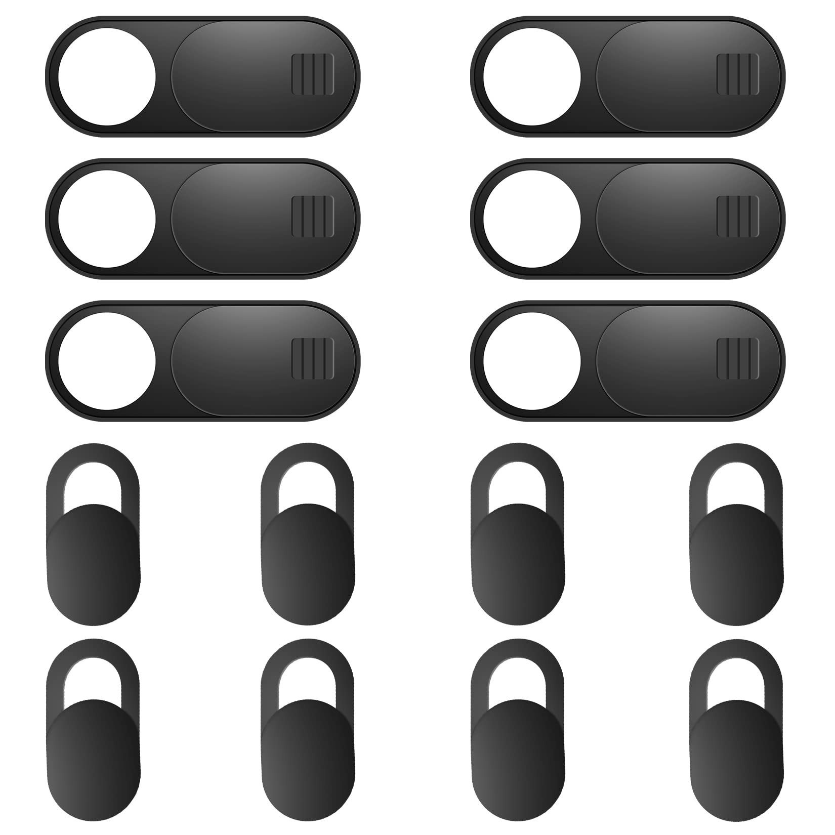 ZUCUCUC Funda deslizante para cámara web, paquete de 14 fundas para cámara web, funda ultrafina para laptop, computadora, MacBook, iPad, tableta, iPhone, teléfono celular, funda para cámara de laptop