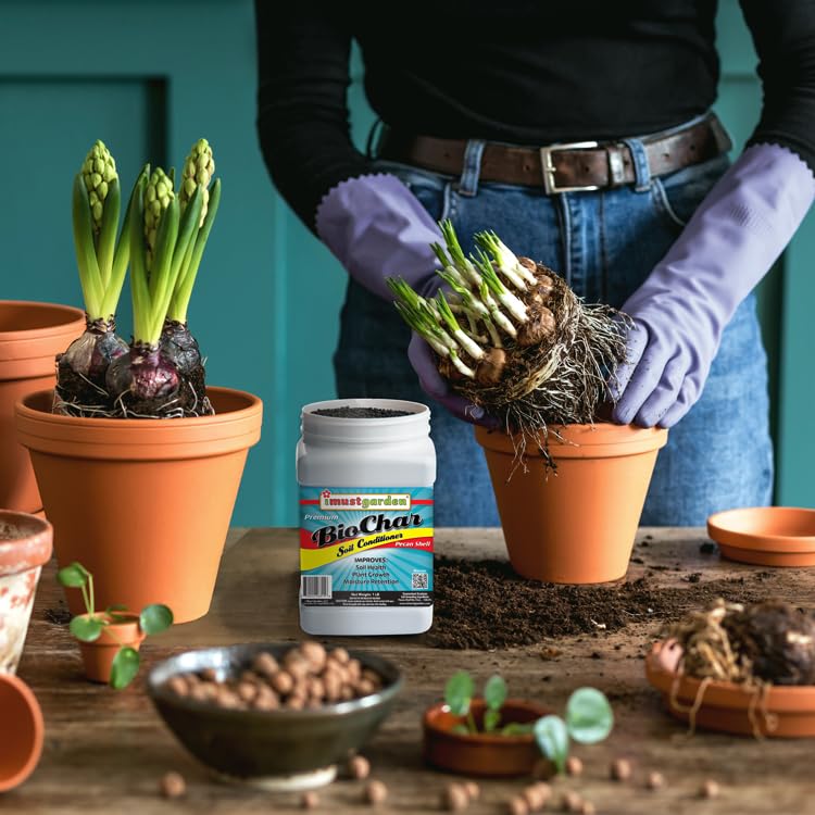 I Must Garden Biochar en Frasco de Almacenaje 1lb miniatura 3