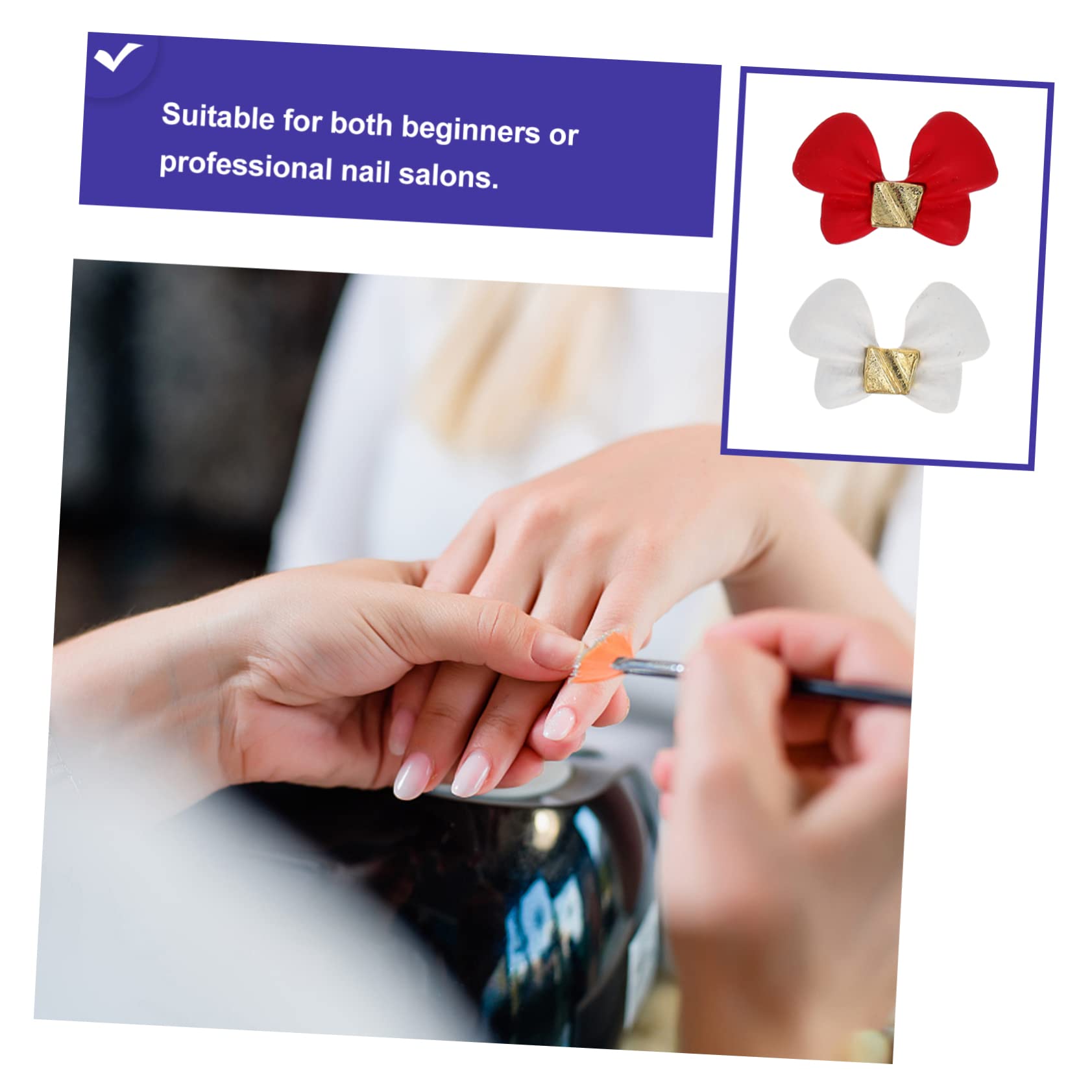 SOESFOUFU DIY Nail Art Charms Resin Studs 10pcs Nail Art Decorations for Manicure Craft Supplies