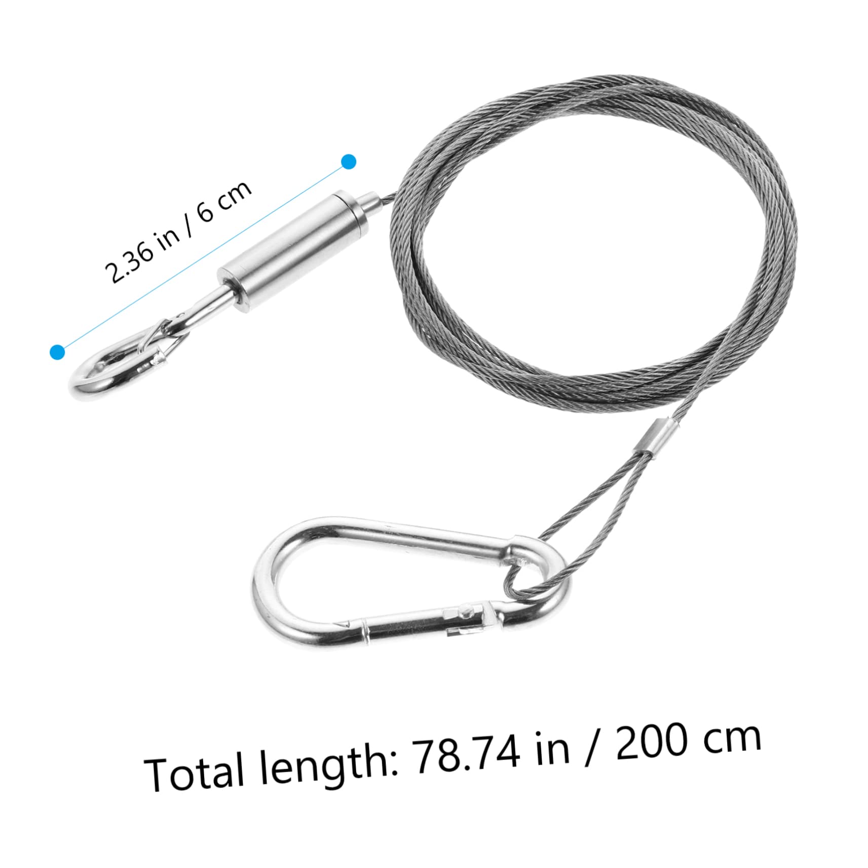 NUOBESTY Stainless Steel Cable for String Lights Frame Hanging Wire Coated Wire for Hanging Light Fixtures