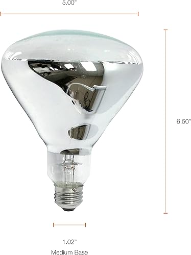 Miniatura 5 de SYLVANIA Brooder Bombilla de lámpara de calor, BR40, 125W (15451)