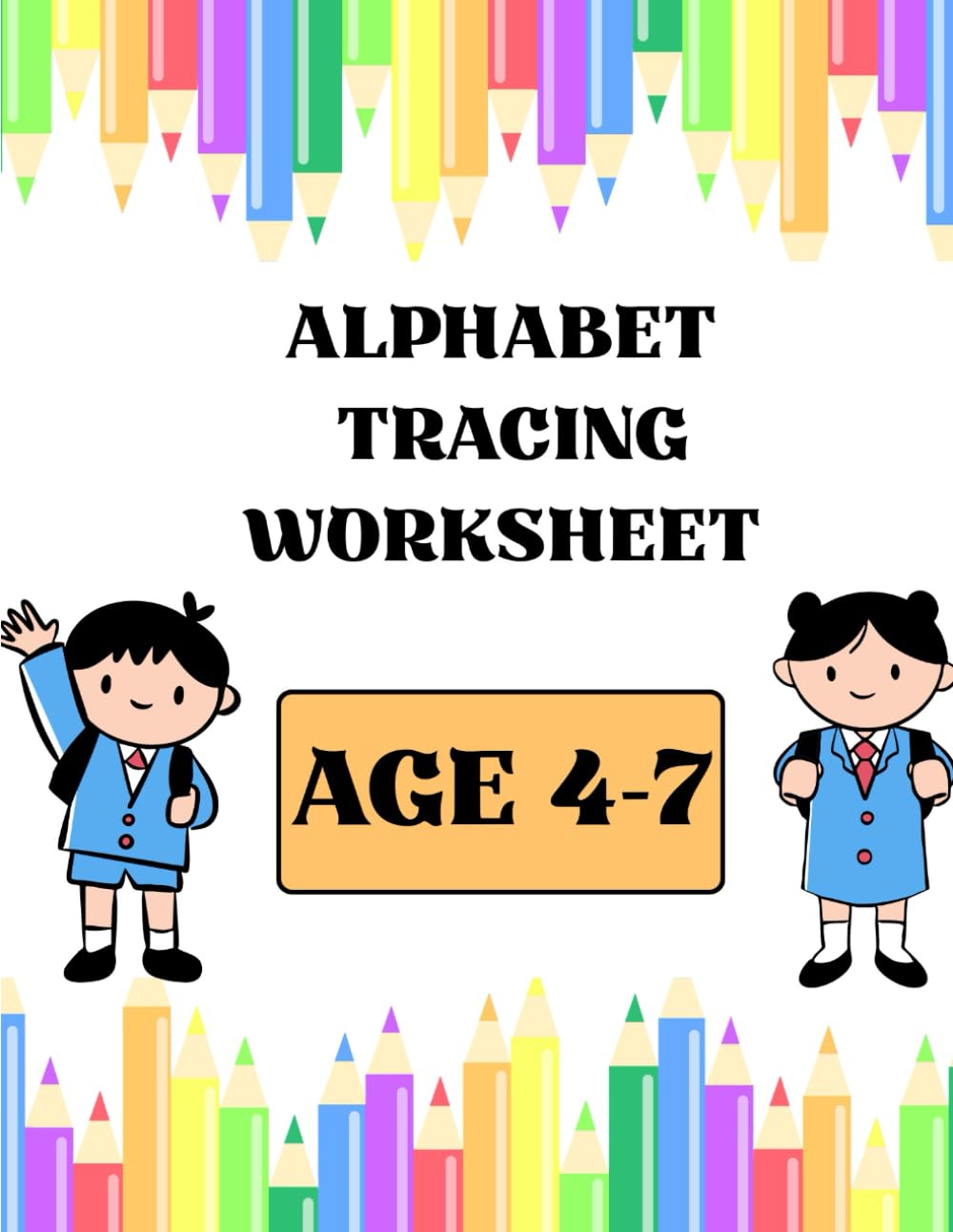 Alphabet Tracing Worksheet: Fun ABC Handwriting Practice for Kids Ages 3–7