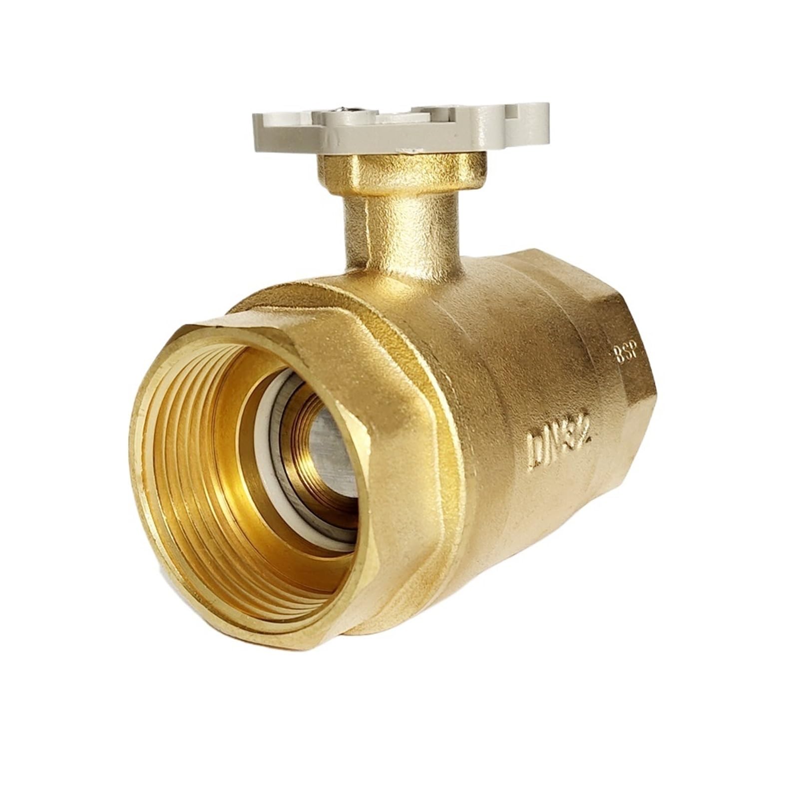 Vanne DN32 en laiton robuste à passage intégral 29mm fileté 1-1/4 BSP
