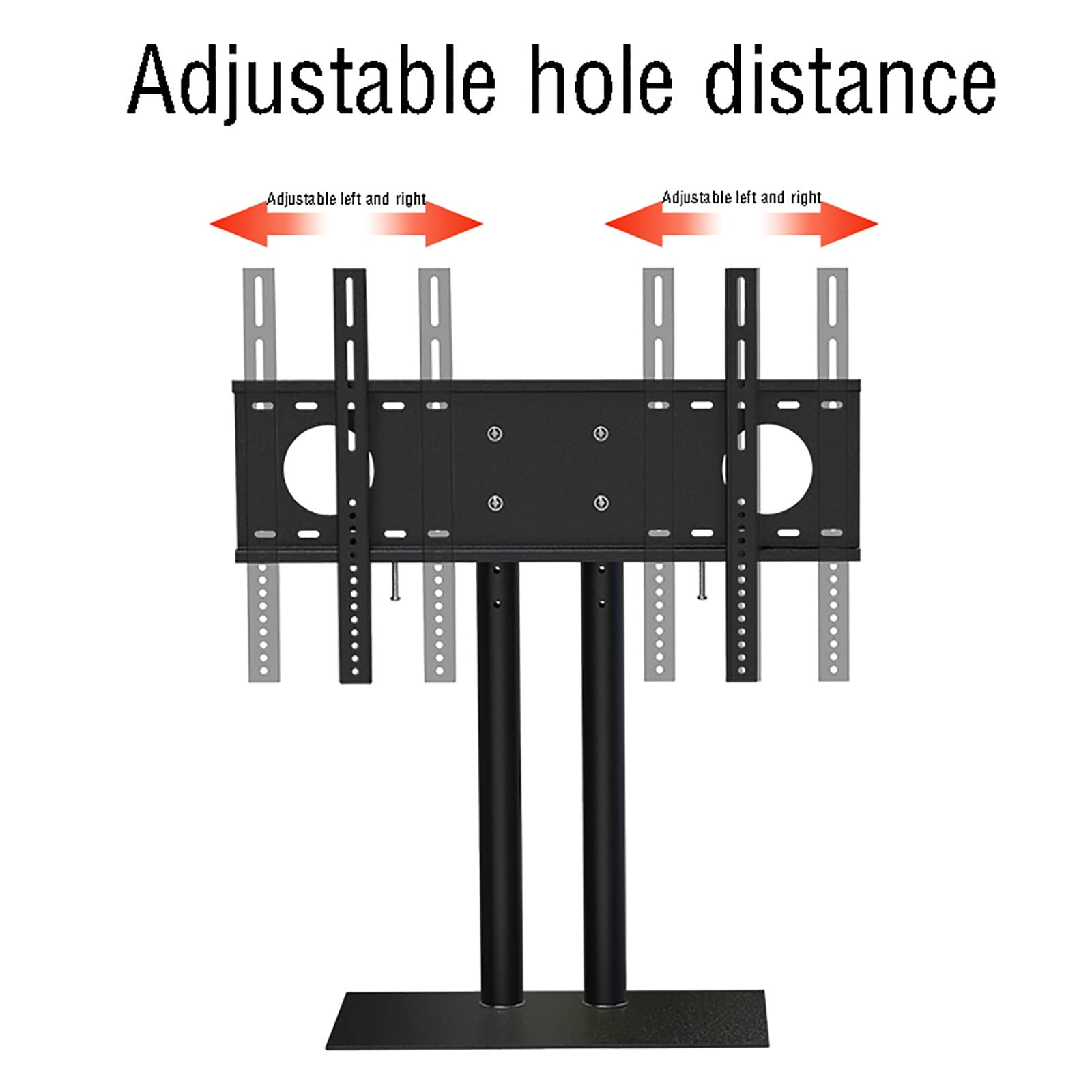Soporte para TV con base de placa de acero grueso y diseño de doble columna para televisores ultra delgados de 37 a 70 pulgadas