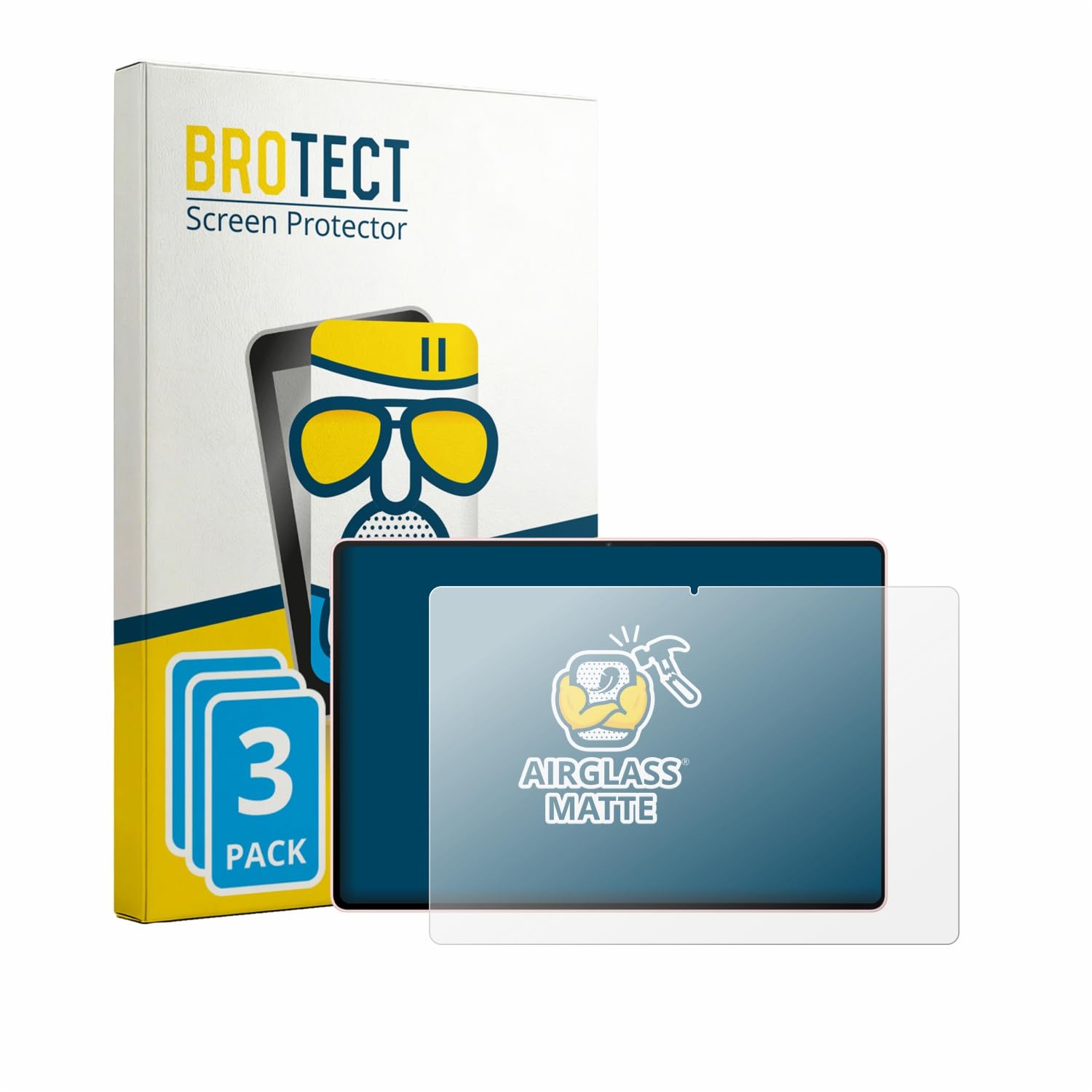 brotect 3 Pezzi Pellicola Vetro per Huawei MatePad Air 2026 | Opaca Protezione Schermo Made in Germany, Anti-Riflesso Durezza 9H Anti-Graffio