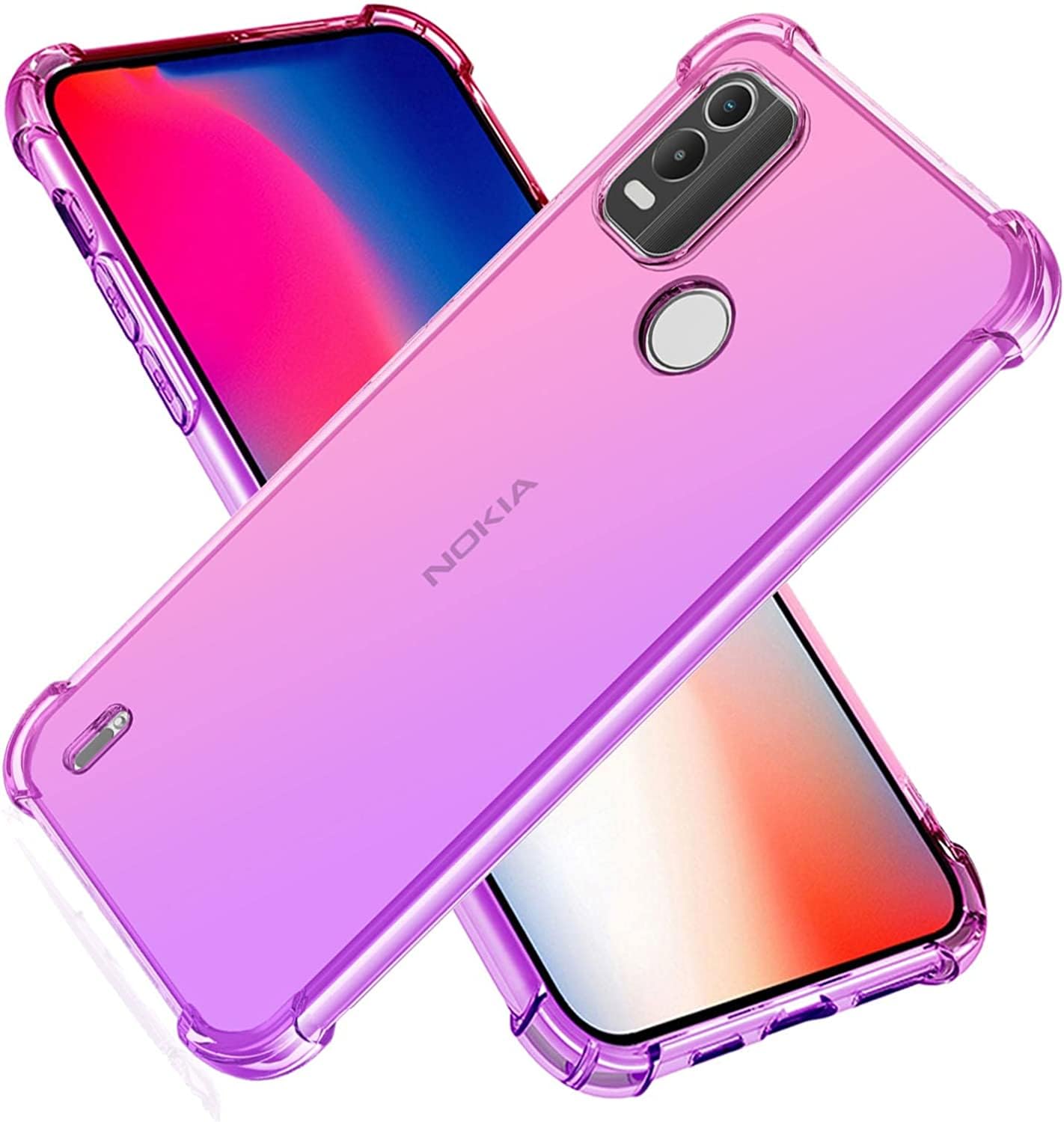 For Nokia C01 Plus Case Clear Shockproof Gel Phone Cover Screen