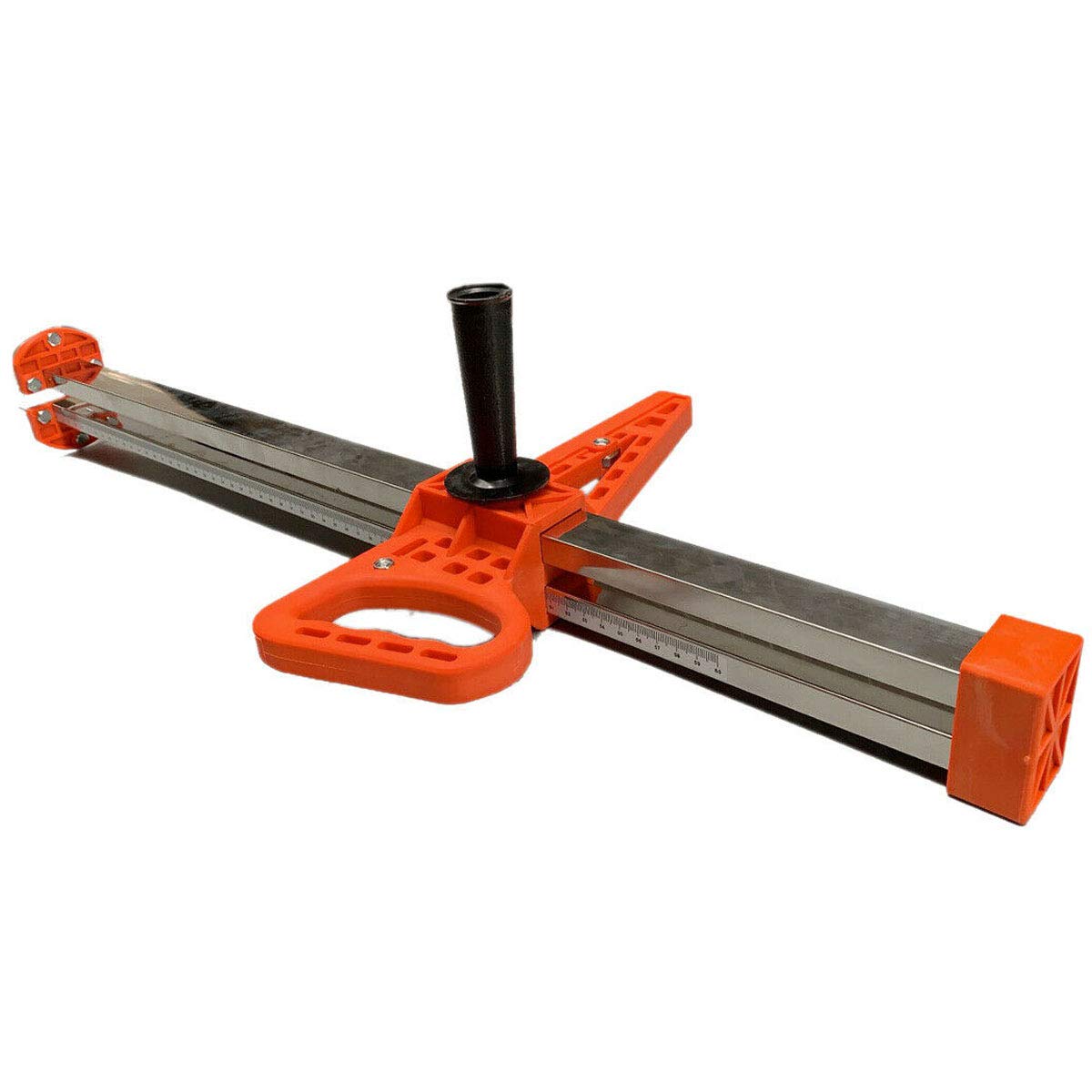 DOMINTY Drywall Cutting Tool Manual High Accuracy Portable Drywall cutter Hand Push Gypsum Board Cutter with Double Blade and 4 Bearings 20-600mm Cutting Range, Orange