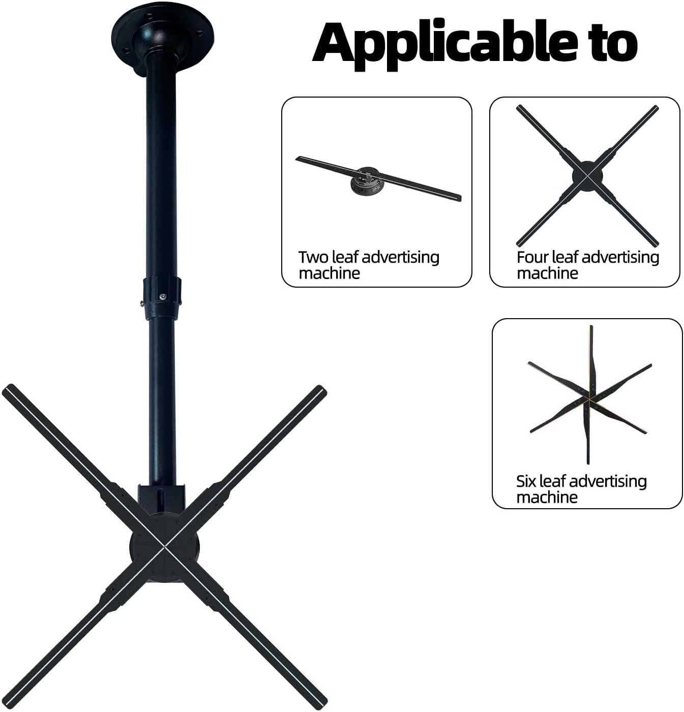 Maximize Your 3D Hologram Fan Experience with Our Easy-to-Install Hanging Bracket - Fits 12.6 to 33.5 Inch Screens - Aluminum Construction