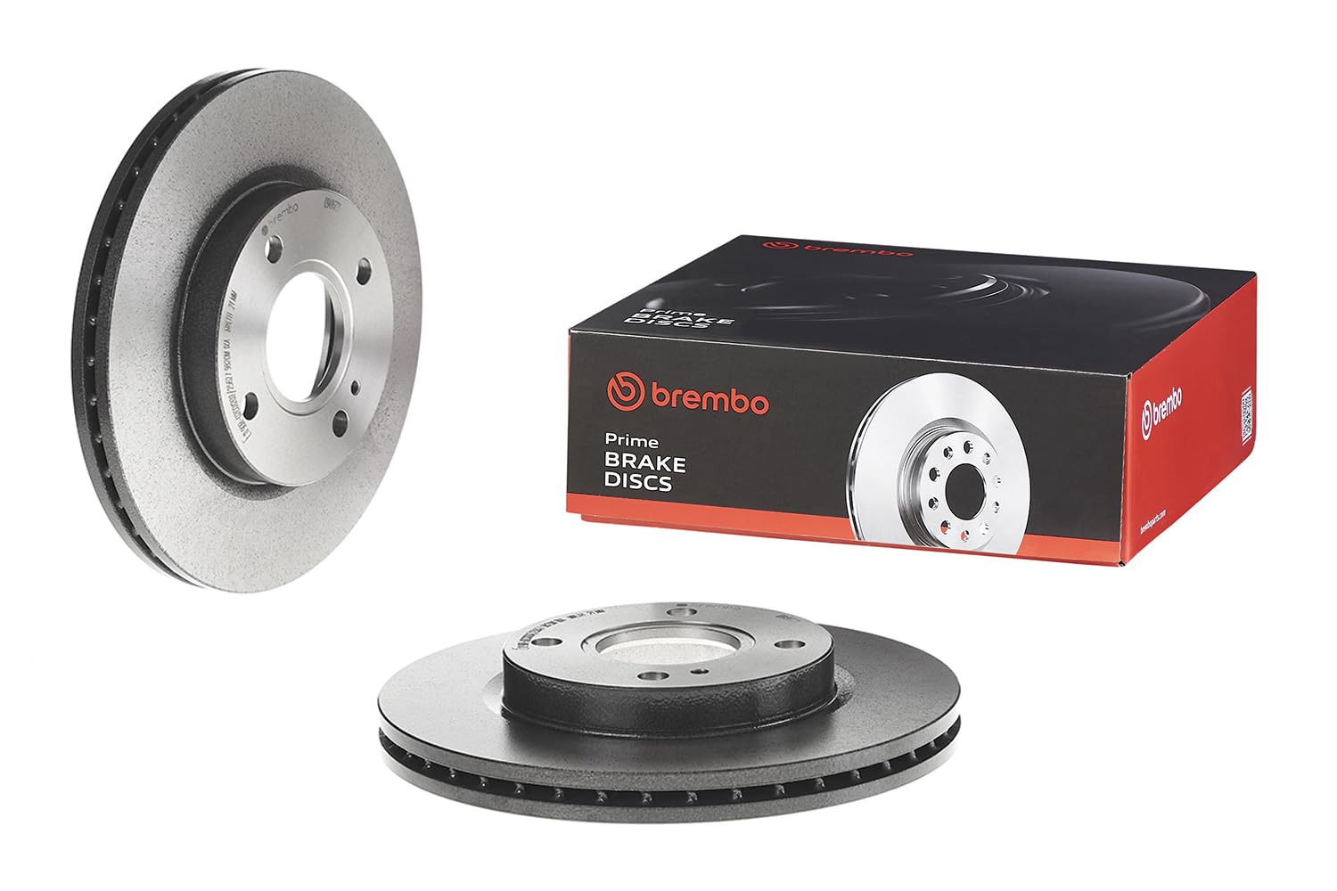 BREMBO 09.A968.21 Brake Disc Rotors, Set of 2